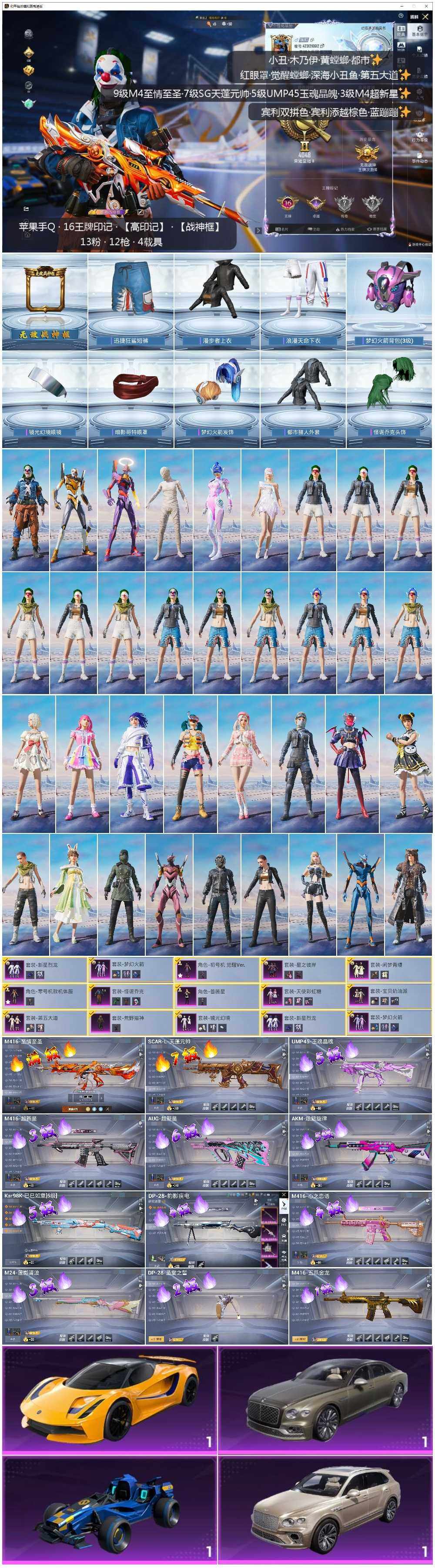 HPCMW3430016和平精英账号详情图2 HPCMW3430016和平精英账号详情图2