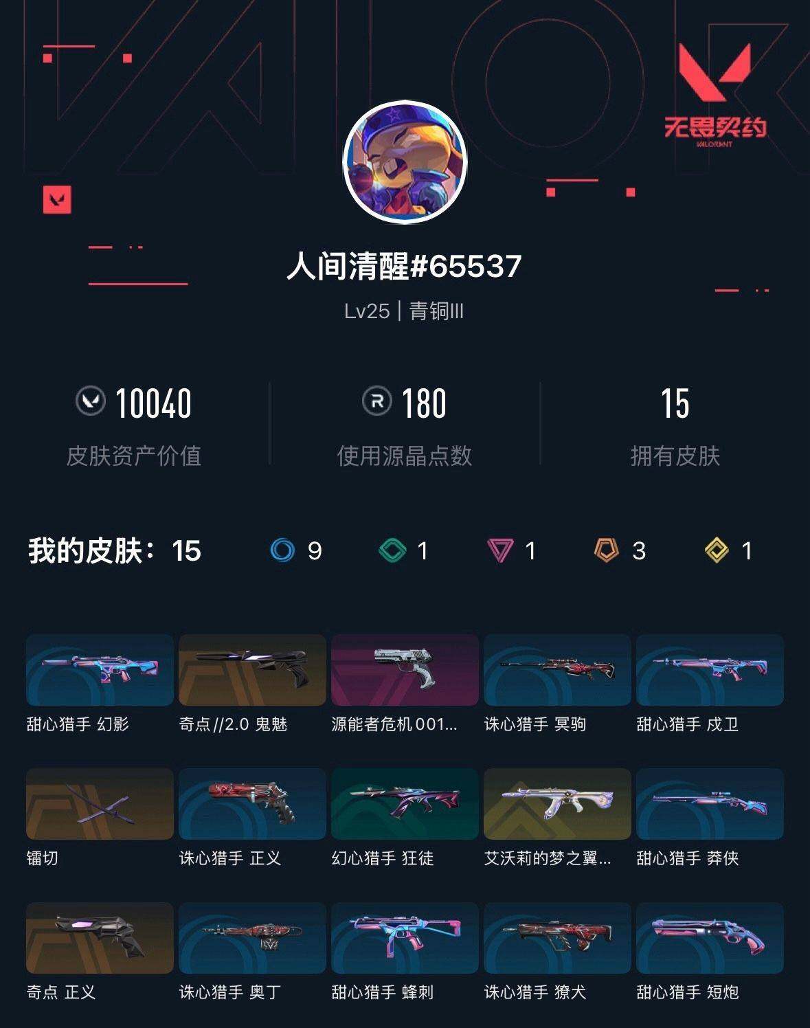 WWQXL328185无畏契约账号详情图3 WWQXL328185无畏契约账号详情图3