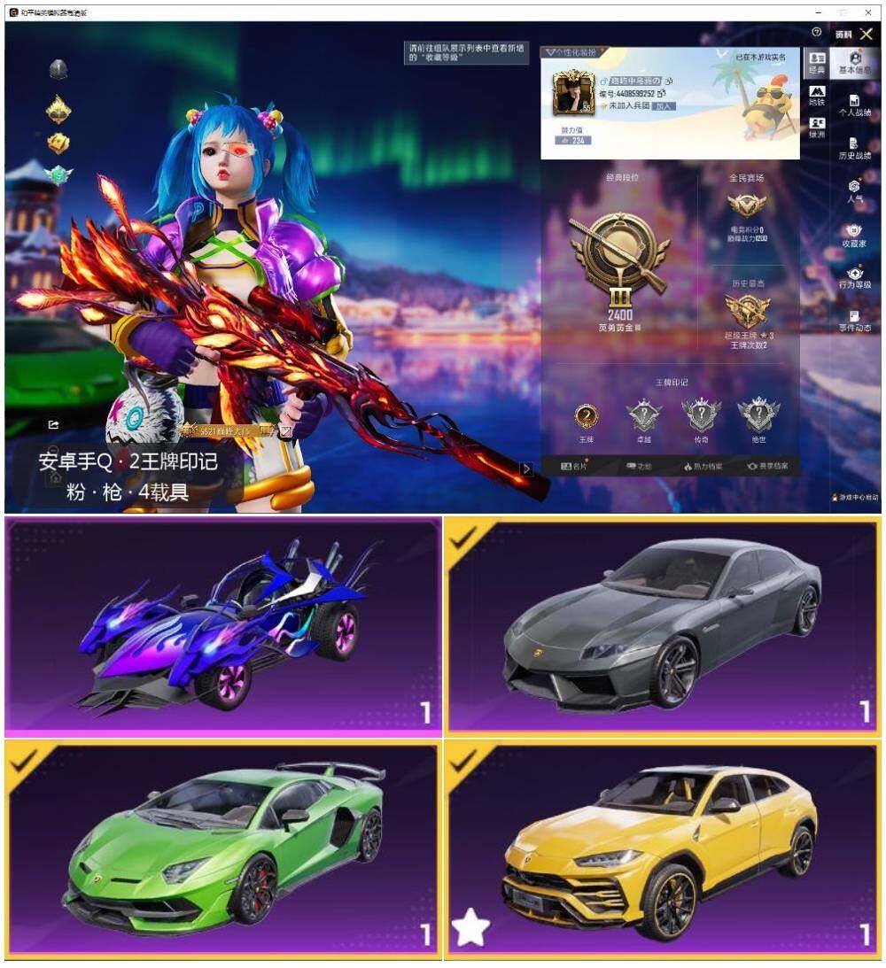 HPCMW3430014和平精英账号详情图2 HPCMW3430014和平精英账号详情图2