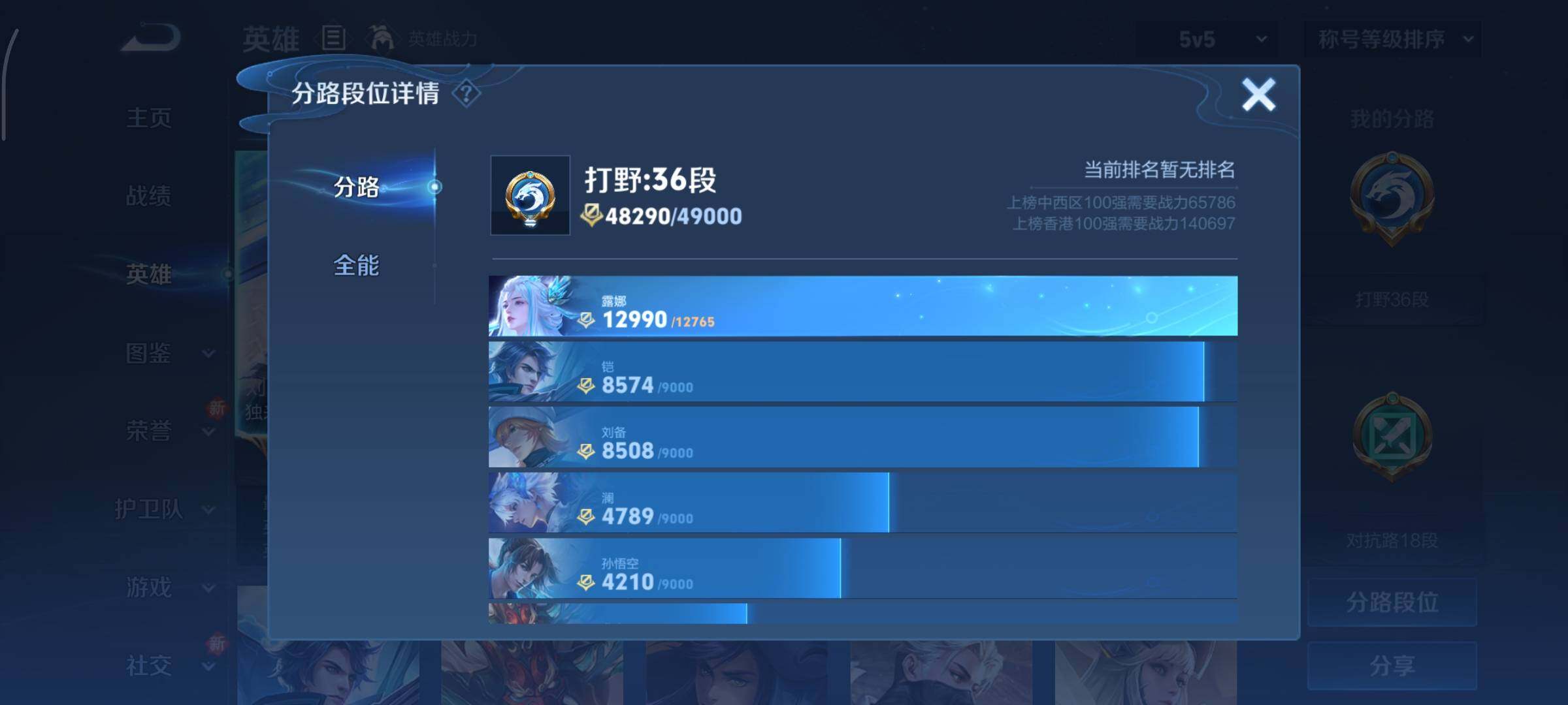 WZCMY3414526王者荣耀账号详情图3 WZCMY3414526王者荣耀账号详情图3