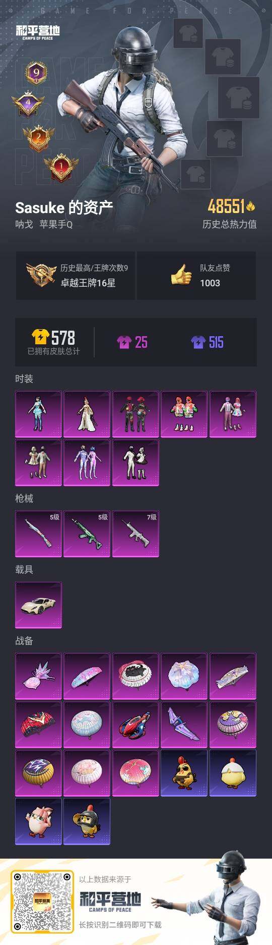 HPLX3429381和平精英账号详情图3 HPLX3429381和平精英账号详情图3