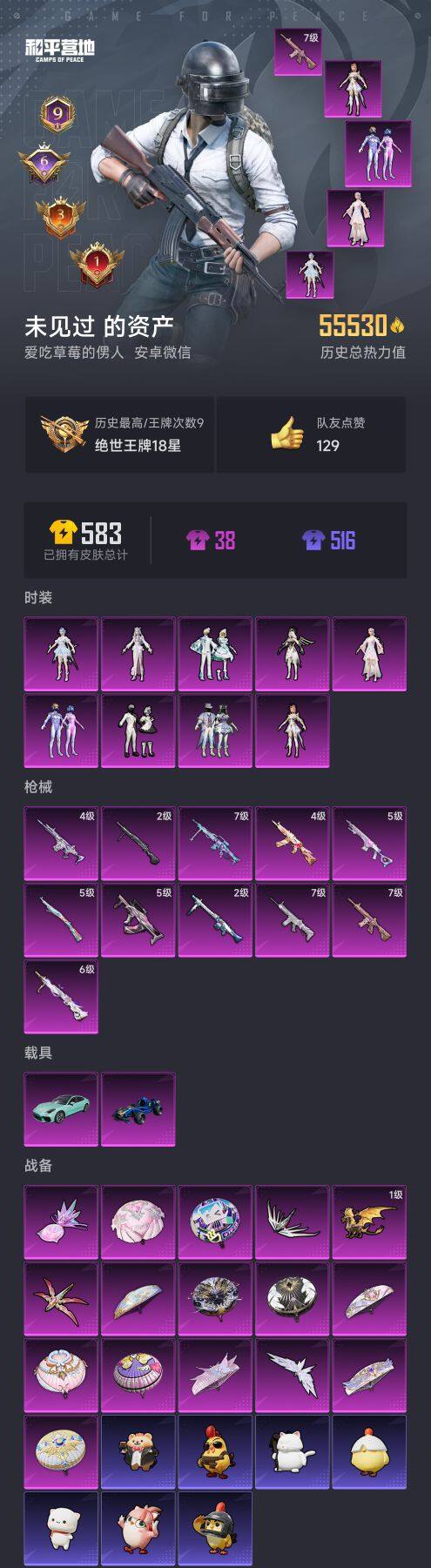 HPQM3417214和平精英账号详情图3 HPQM3417214和平精英账号详情图3