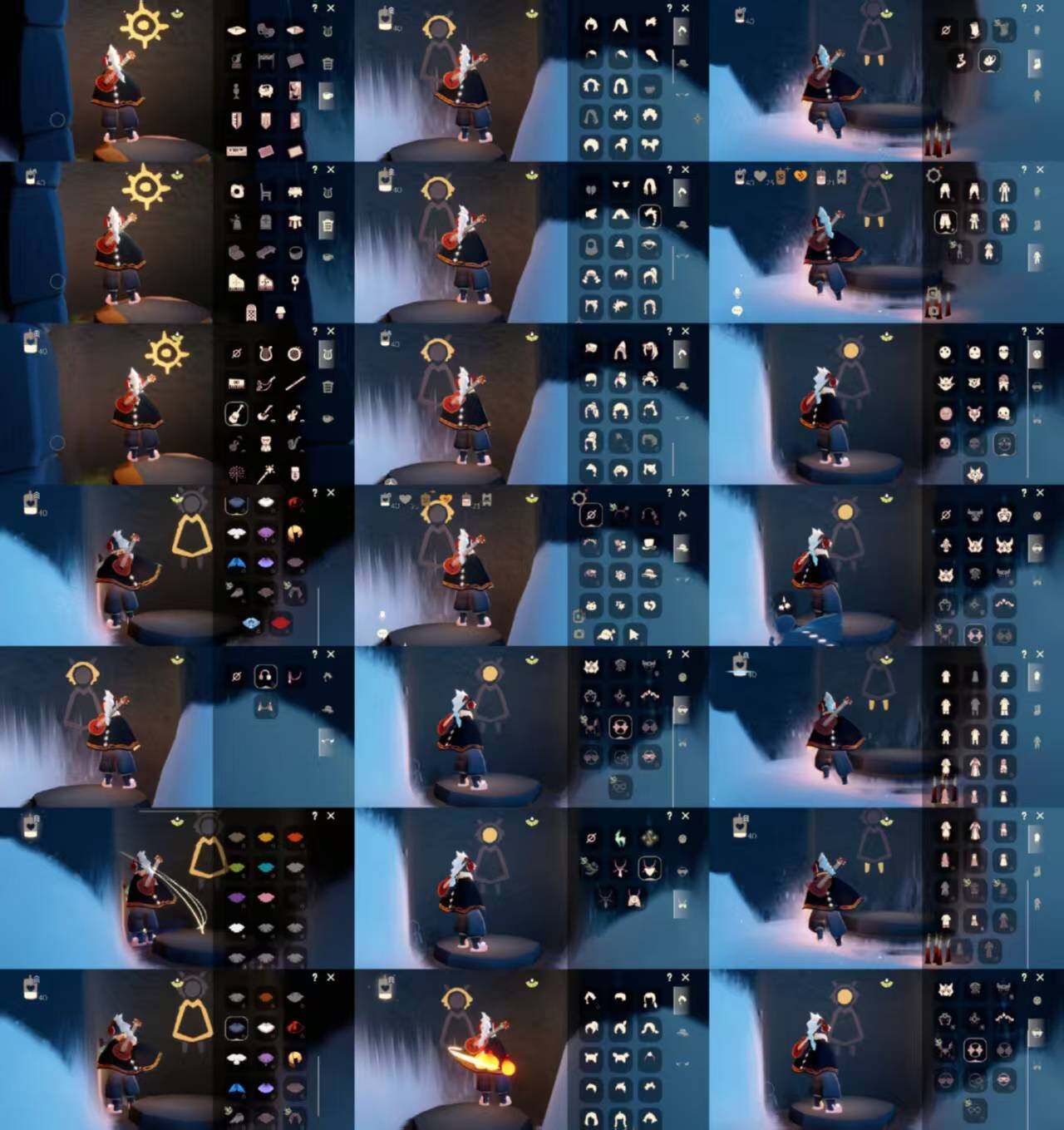 光遇账号安卓官服HT0761 安官 【毕业图】云野，雨林，霞谷，暮土 【毕业季】二重奏季 【蜡烛】40 【爱心】25 【稀有礼包】彩虹武士裤，兔子拖鞋，雪花发夹，玉兔发饰 【毕业物品】九色鹿丸子头，白色高脚钢琴，蓝