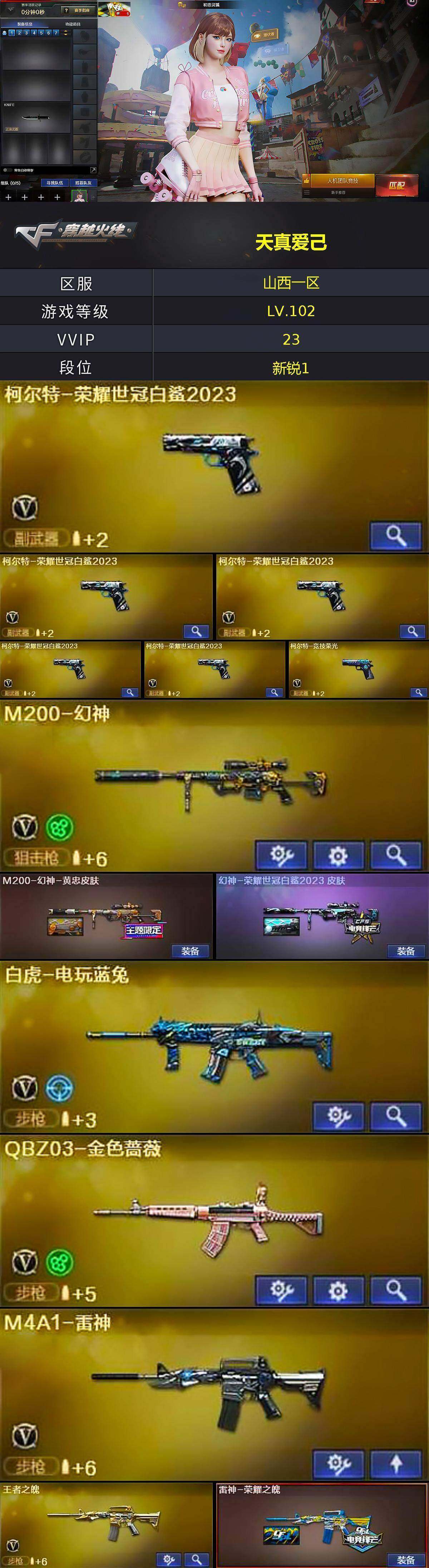 CFLX368977穿越火线账号详情图2 CFLX368977穿越火线账号详情图2