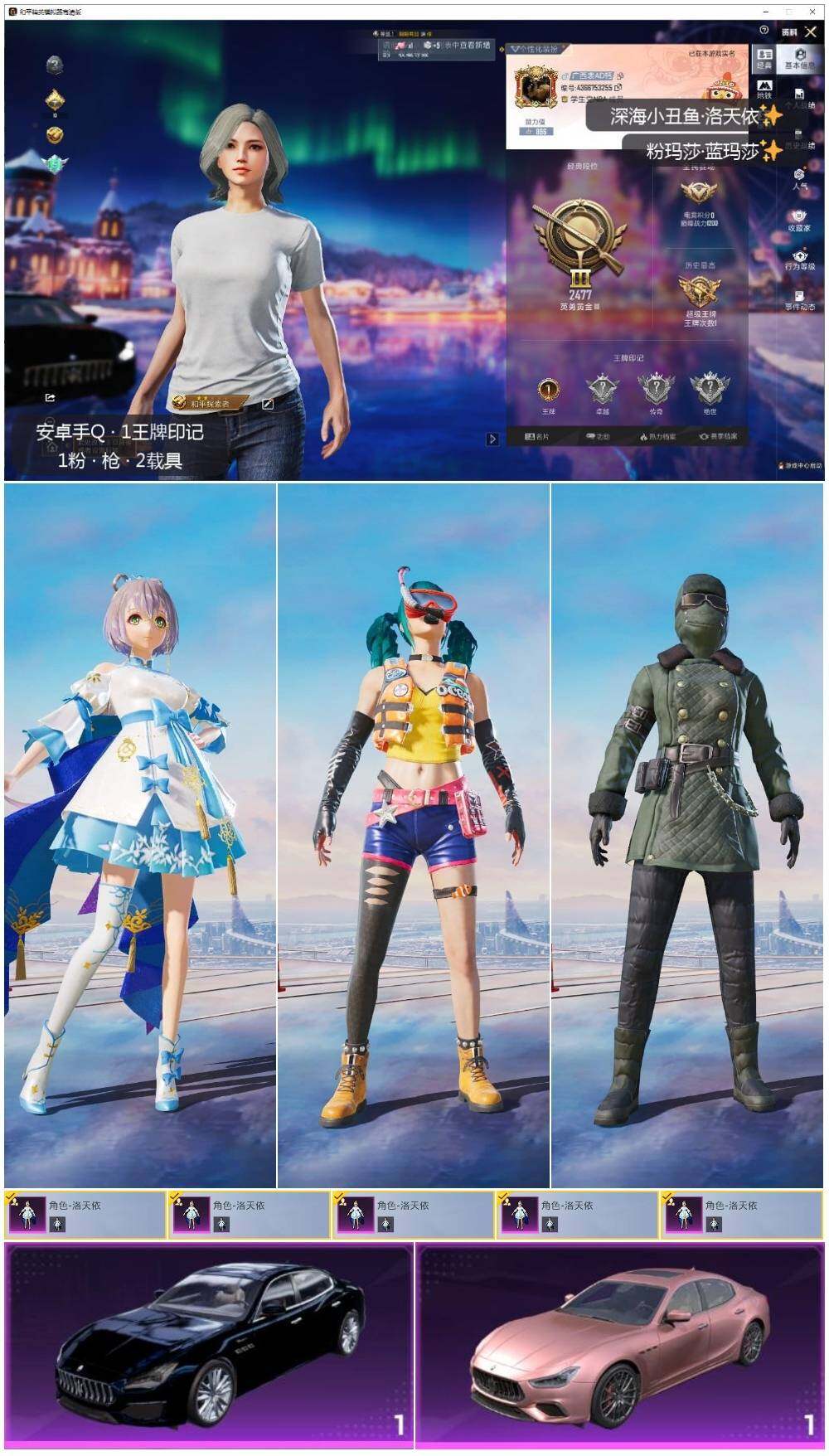 HPLX3429199和平精英账号详情图2 HPLX3429199和平精英账号详情图2