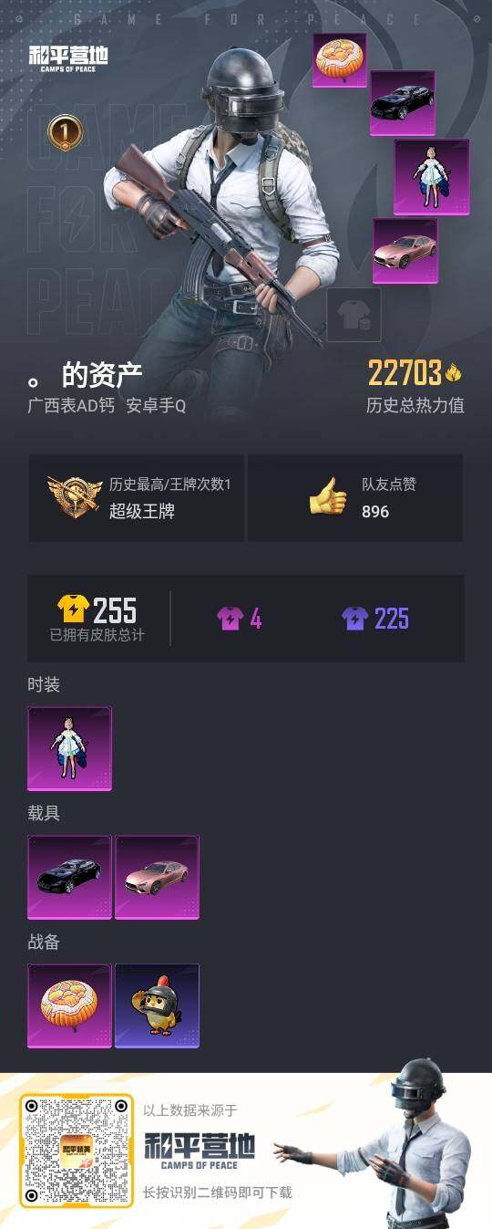 HPLX3429199和平精英账号详情图3 HPLX3429199和平精英账号详情图3