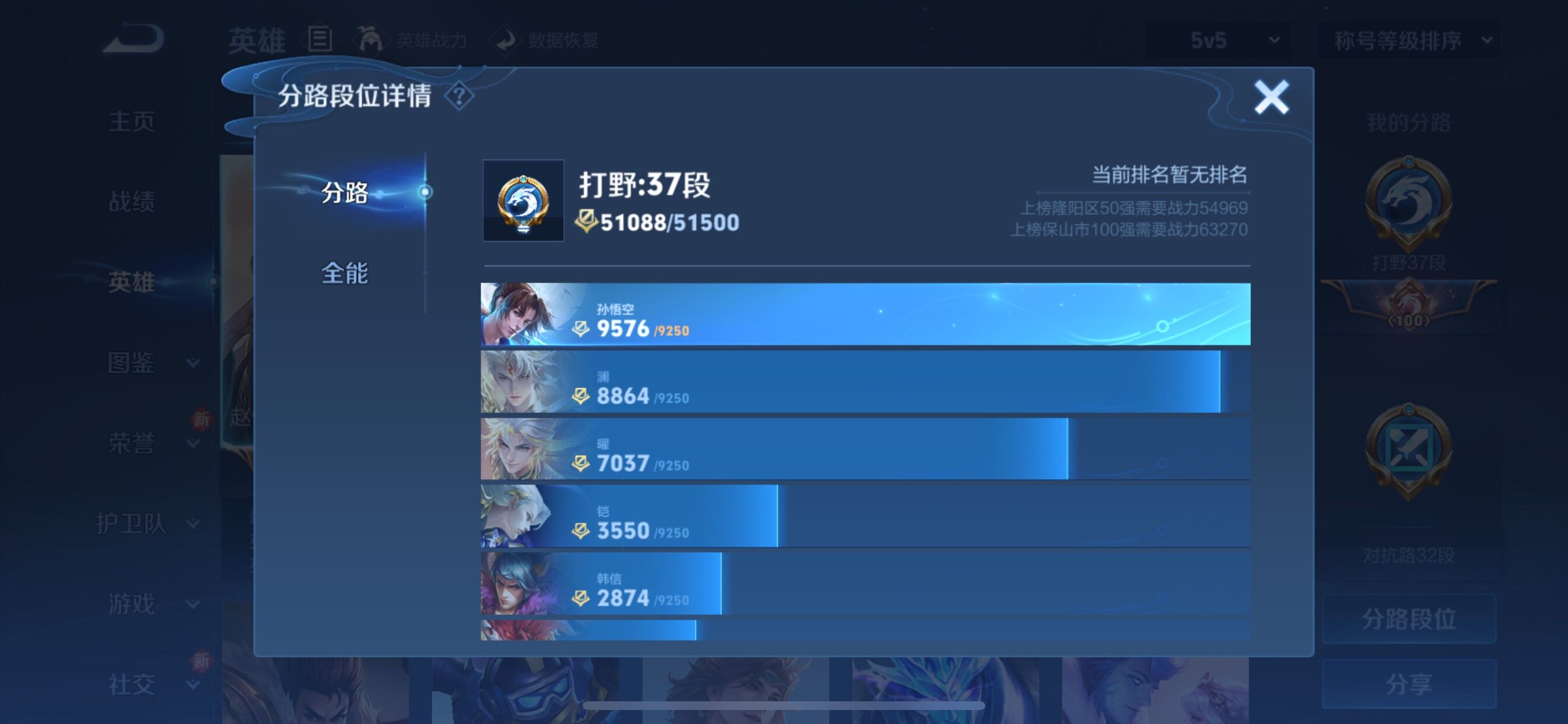 WZCMY3418659王者荣耀账号详情图4 WZCMY3418659王者荣耀账号详情图4