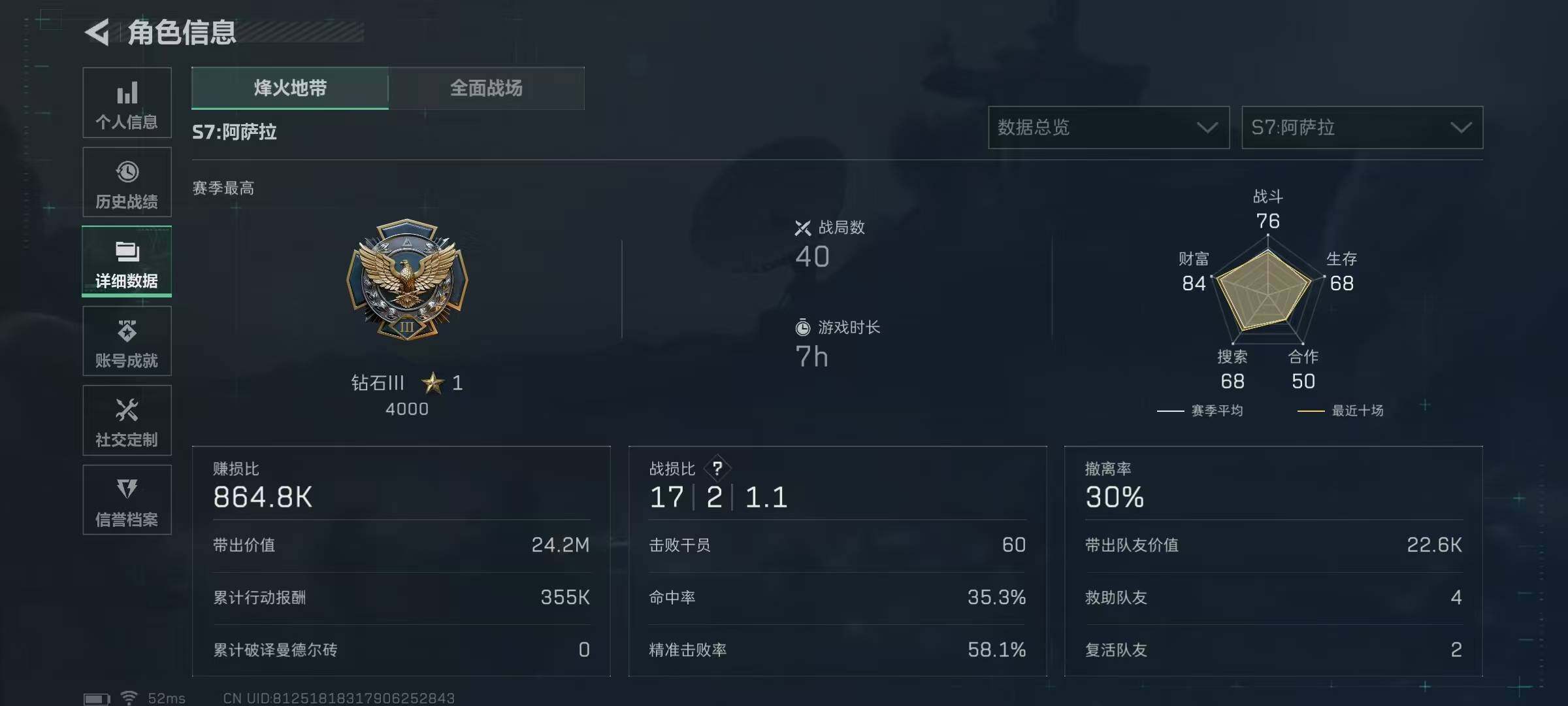 SJZCMW390279三角洲行动账号详情图3