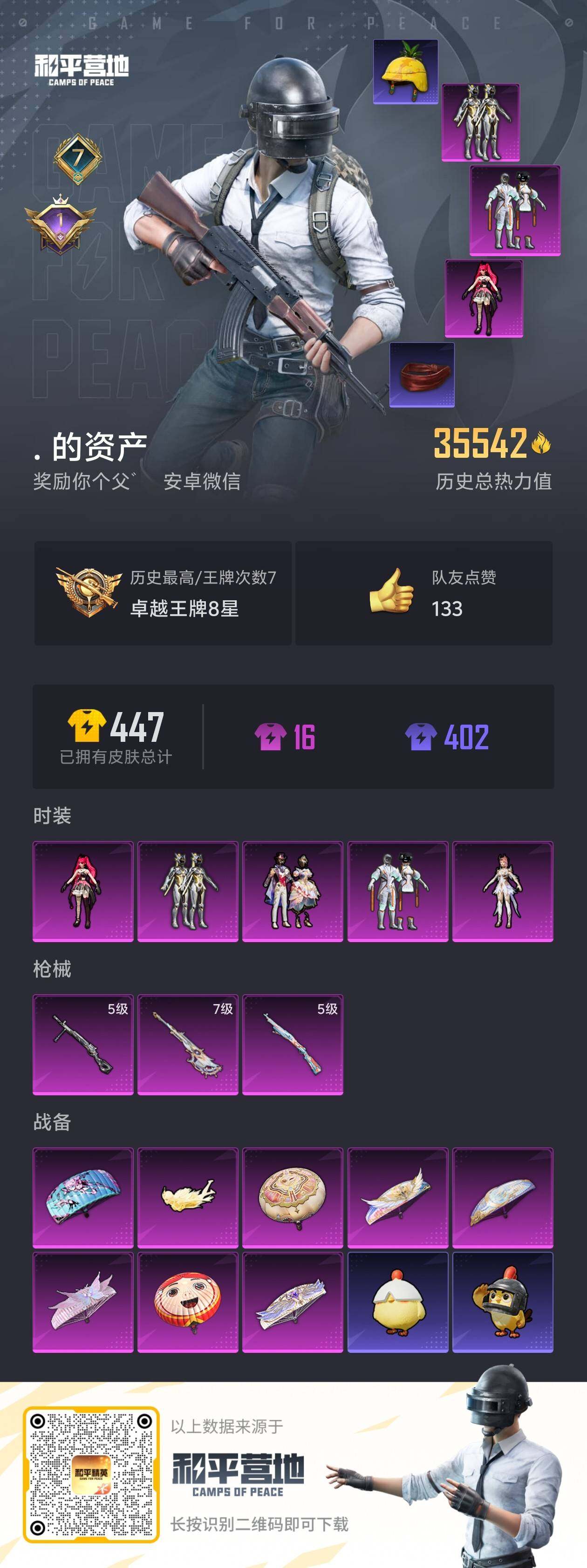 HPQM3431710和平精英账号详情图7 HPQM3431710和平精英账号详情图7