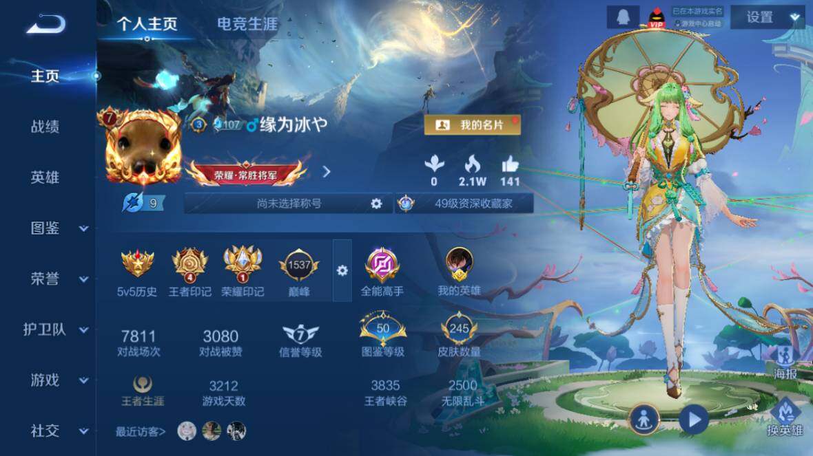 WZ0349885王者荣耀账号详情图8 WZ0349885王者荣耀账号详情图8