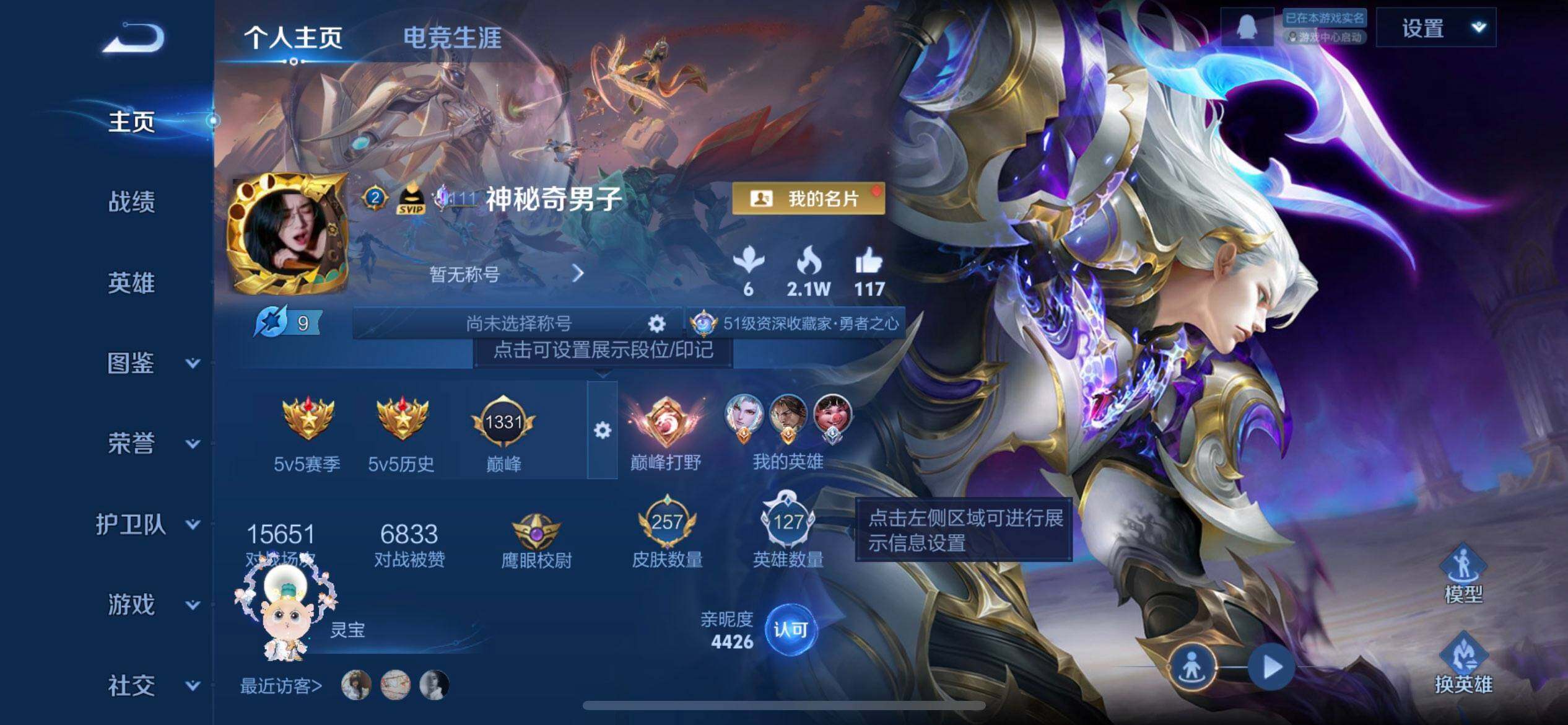 WZQM3427492王者荣耀账号详情图3 WZQM3427492王者荣耀账号详情图3