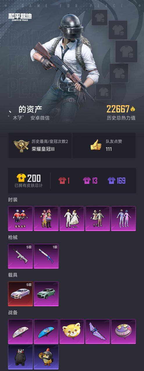 HPQM3419328和平精英账号详情图3 HPQM3419328和平精英账号详情图3