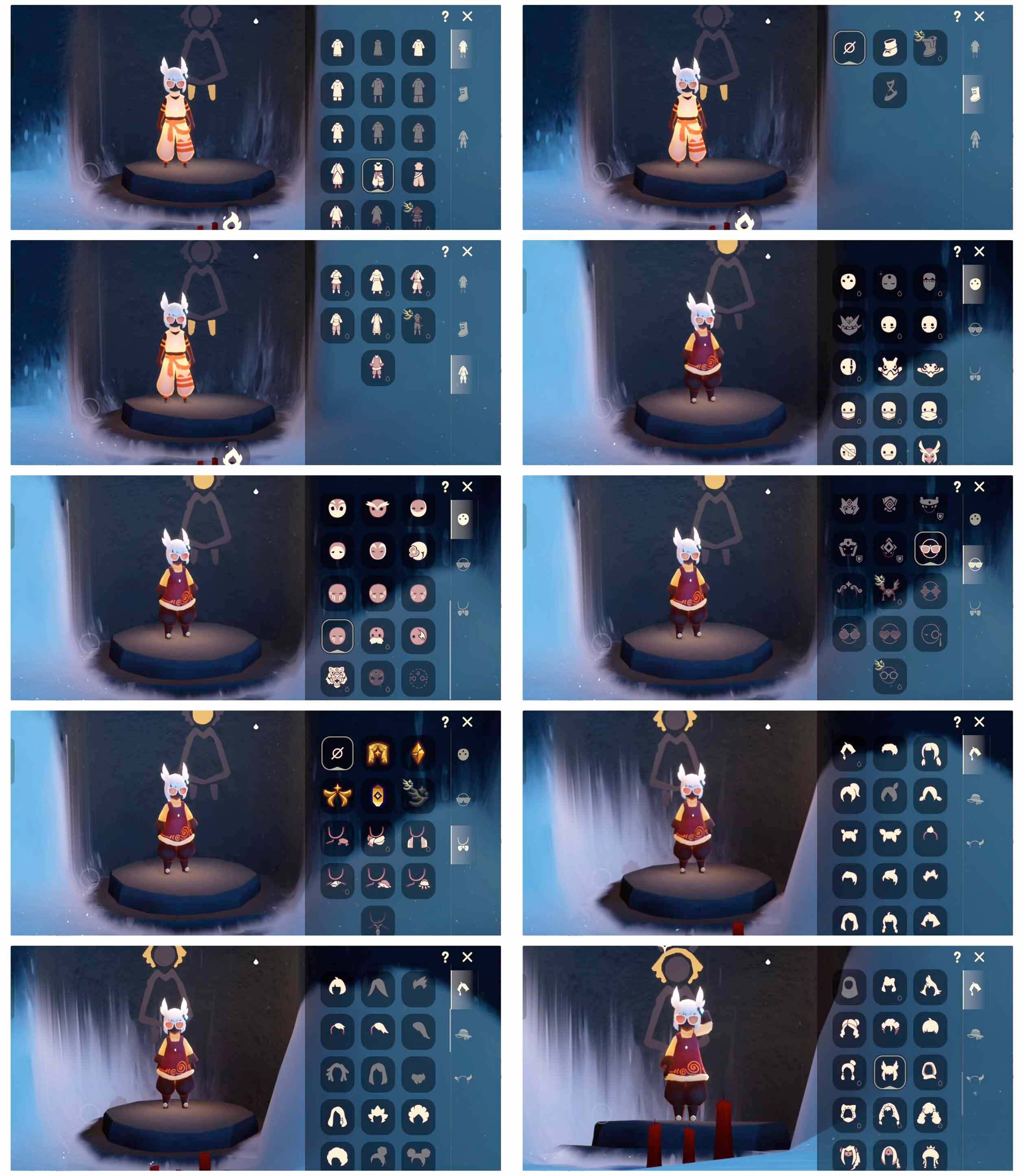 光遇账号安卓官服4季无翼白枭透明蝶翼鲲灯留辫蘑菇头女仆围裙祥云服饰大桔大利猫猫头详情看图，价格可刀
资源：蜡烛 24   爱心 44   红烛 15  无翼
已毕业地图：无
毕业季节： 表演季   破晓季  欧若拉