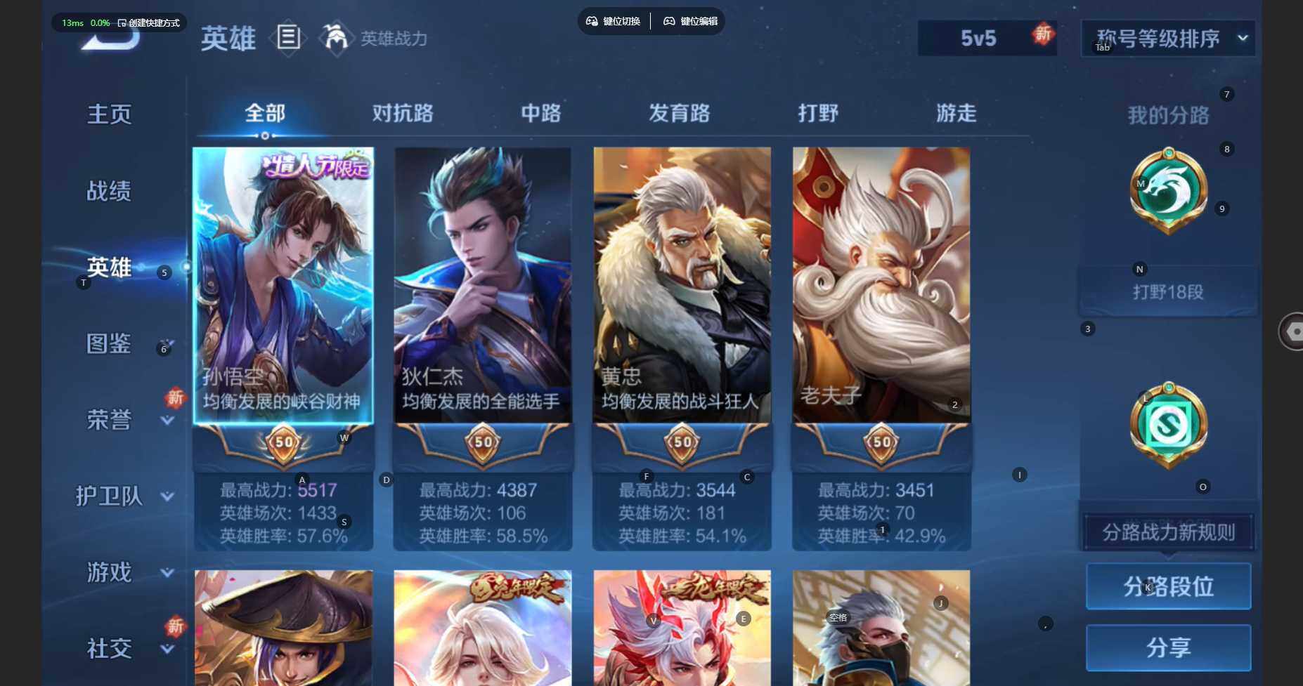 WZCMW470925王者荣耀账号详情图5 WZCMW470925王者荣耀账号详情图5