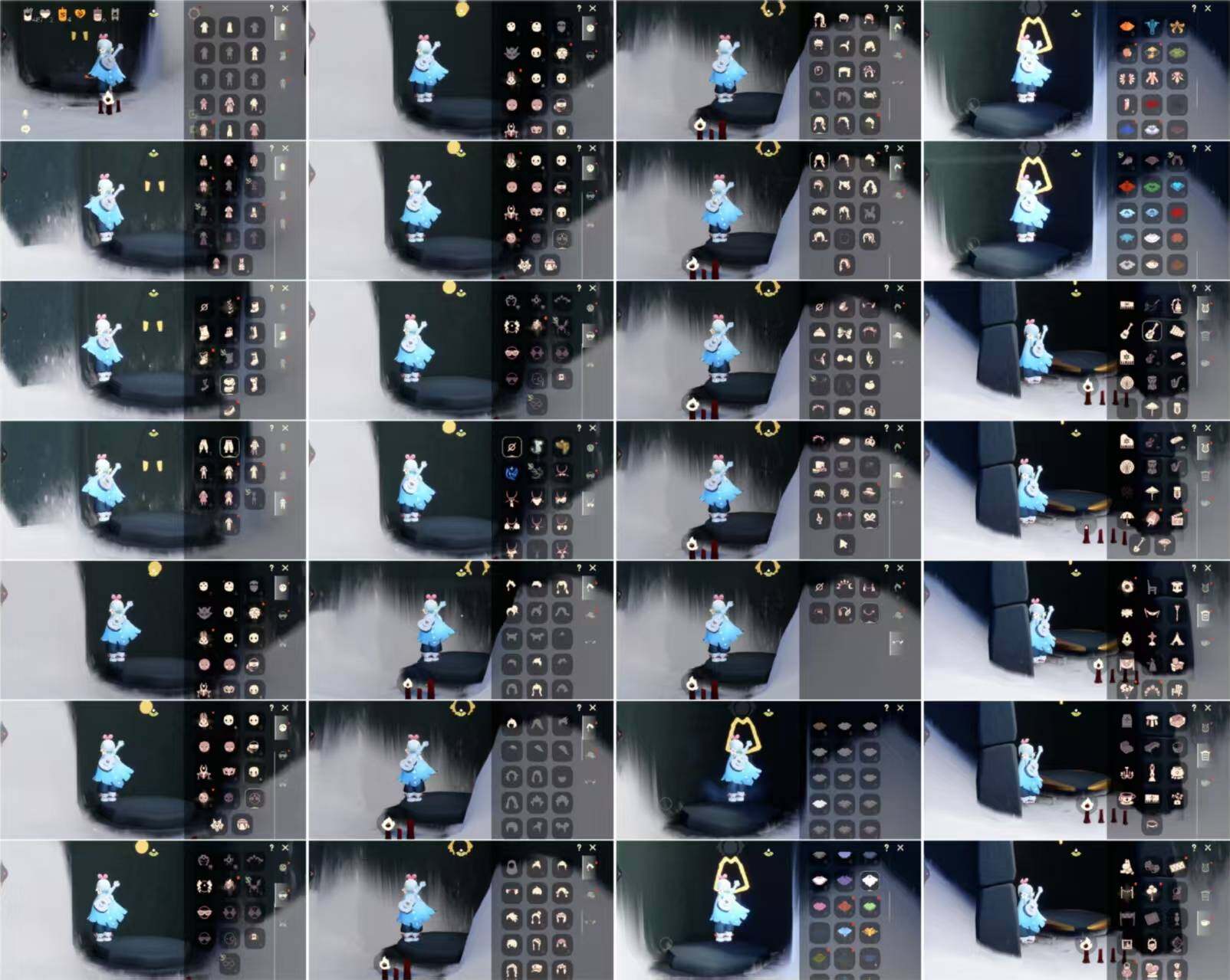 光遇账号vivo渠道服HT0770 vivo  【毕业季】姆明季，彩染季，青鸟季 【蜡烛】487 【爱心】2 【稀有礼包】圣诞雪人，星月头冠，雪花发夹，蓝色音乐会，欧若拉之翼，暖冬瑞雪，白雪斗篷，绊爱礼包，音韵吉他，献瑞