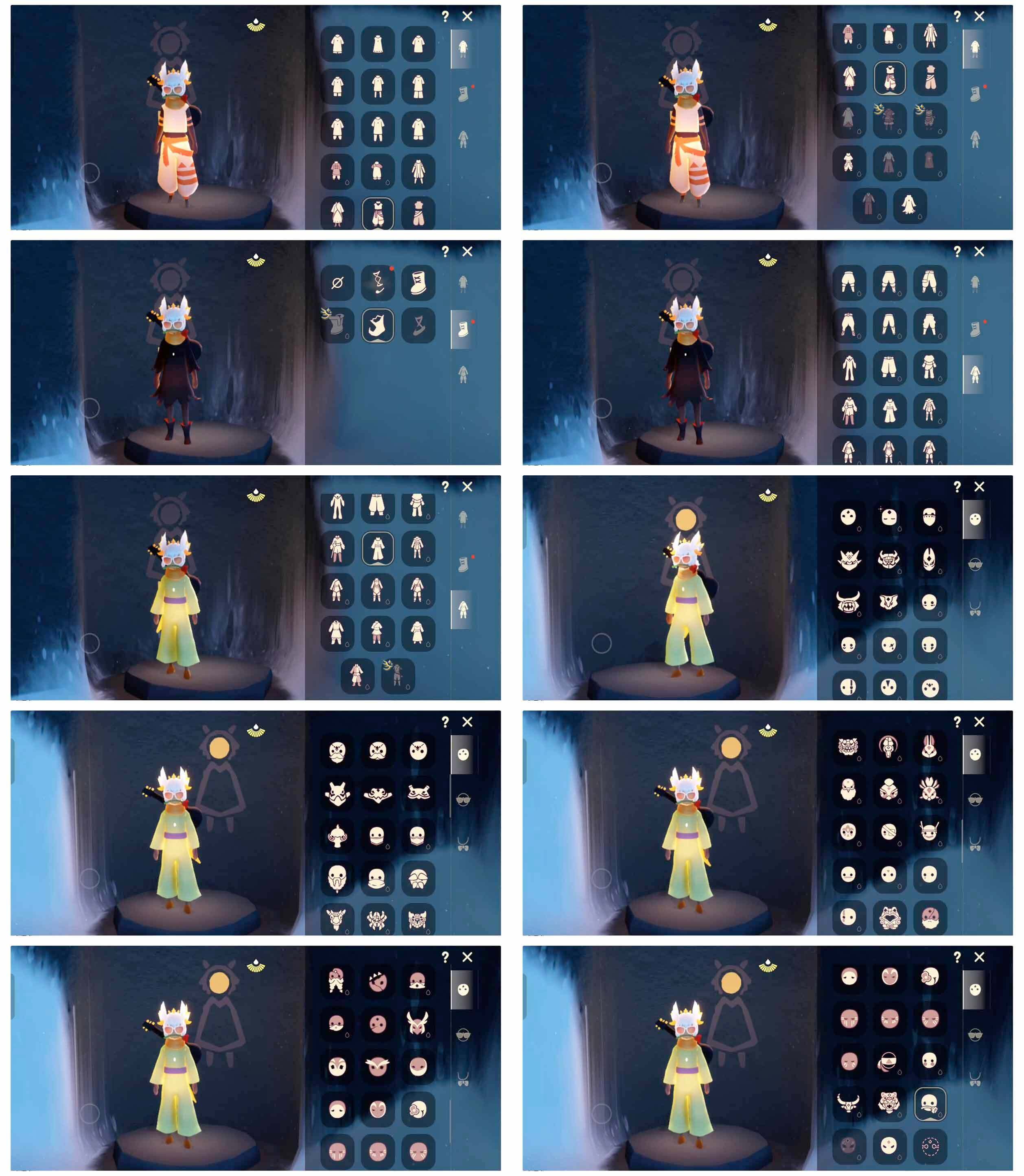 光遇账号安卓官服12季10翼阿努比斯白枭蝙蝠套装巫师帽小王子围巾绊爱玫瑰花皮皮猫斗篷暖冬瑞雪详情看图，价格可刀
资源：蜡烛  531  爱心27  红烛   翼10
已毕业地图：全图毕业 
毕业季节： 圣岛季  预