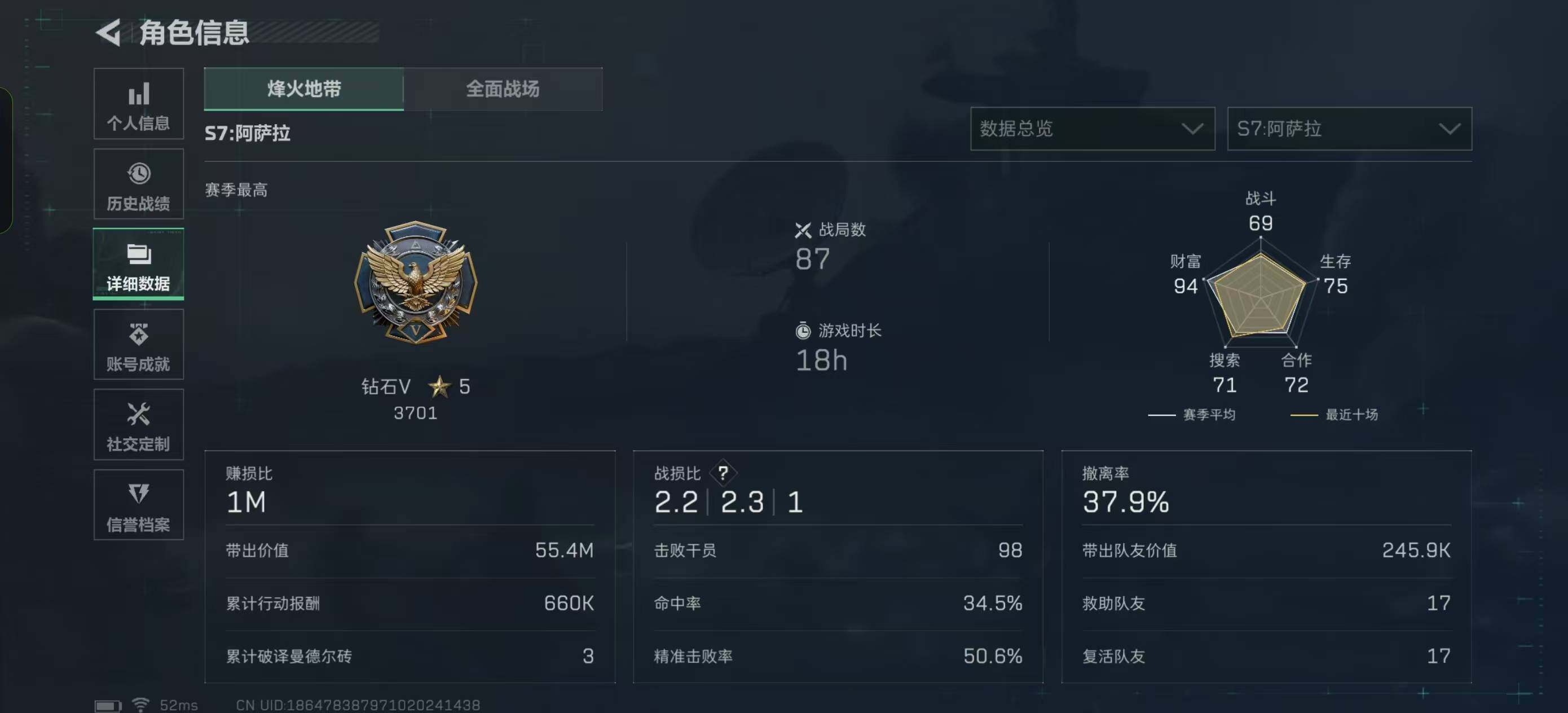 SJZQM382504三角洲行动账号详情图10 SJZQM382504三角洲行动账号详情图10