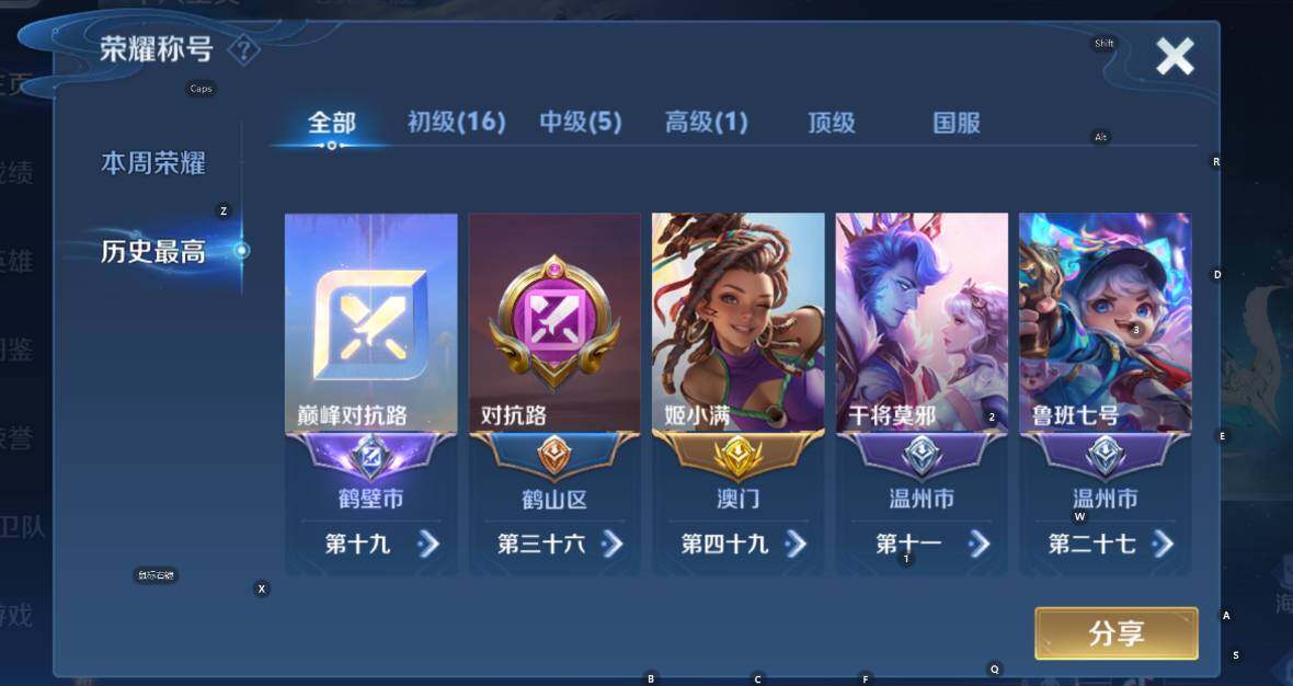 WZCMW3428002王者荣耀账号详情图14 WZCMW3428002王者荣耀账号详情图14