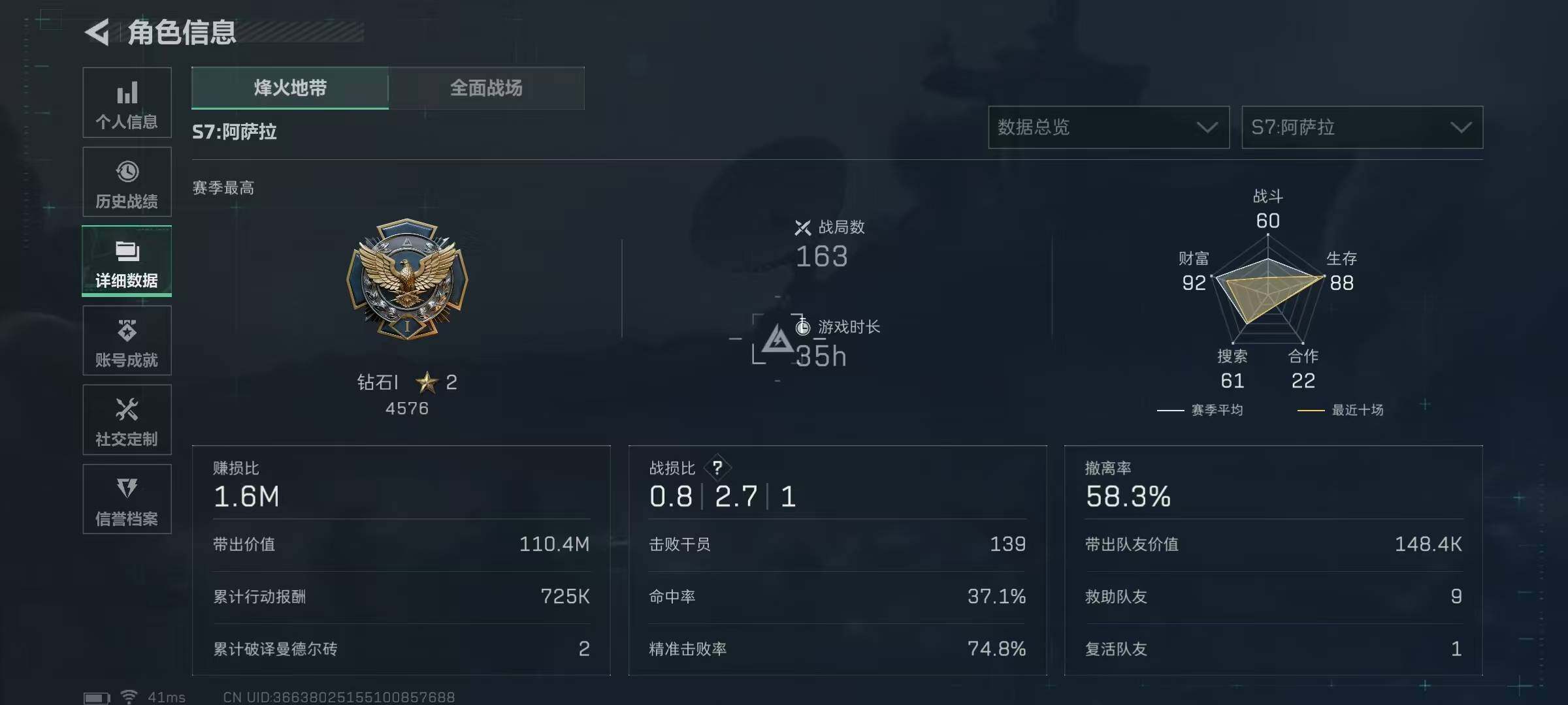 SJZCMW387162三角洲行动账号详情图4 SJZCMW387162三角洲行动账号详情图4