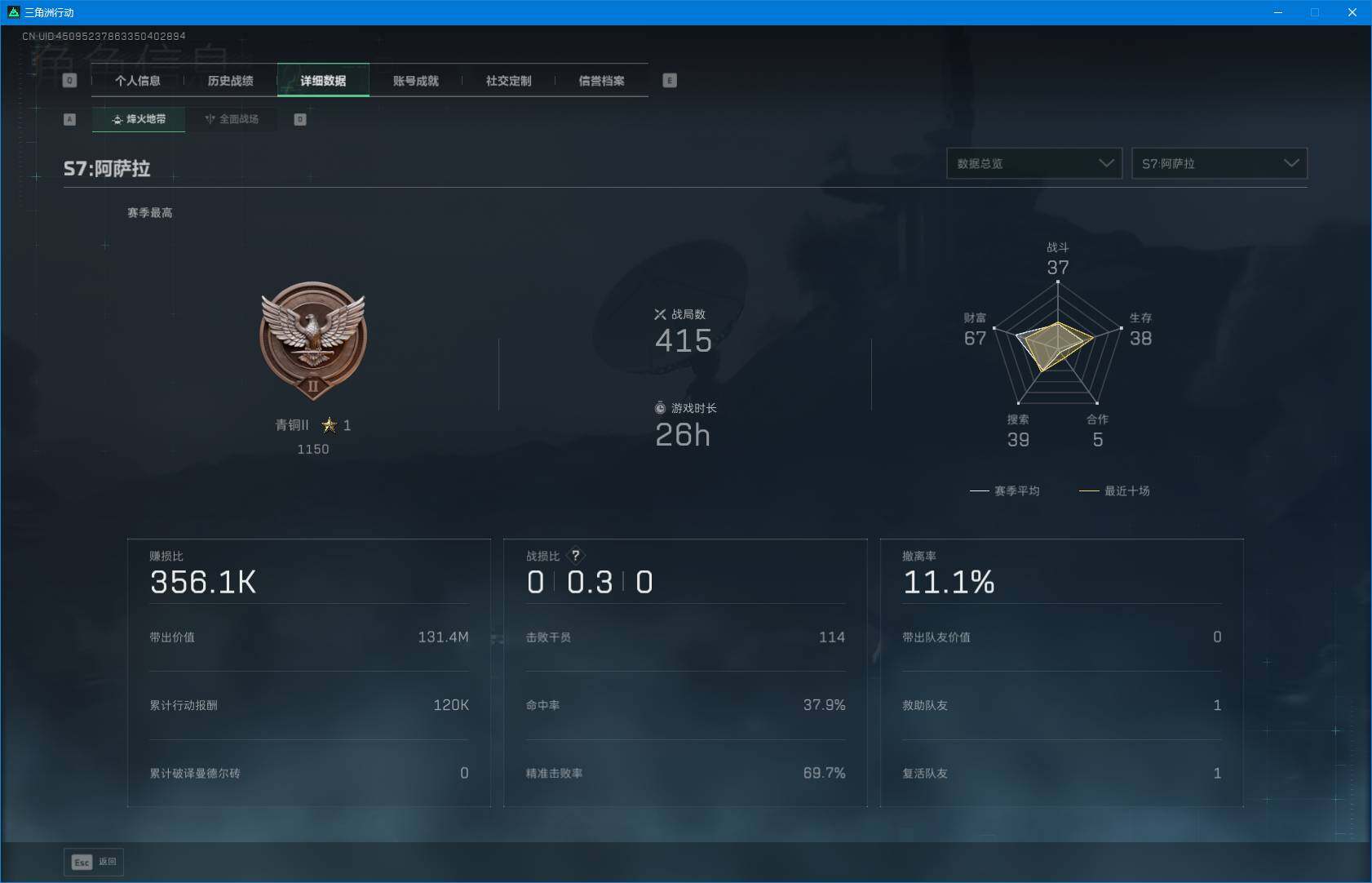 SJZEY382754三角洲行动账号详情图4 SJZEY382754三角洲行动账号详情图4