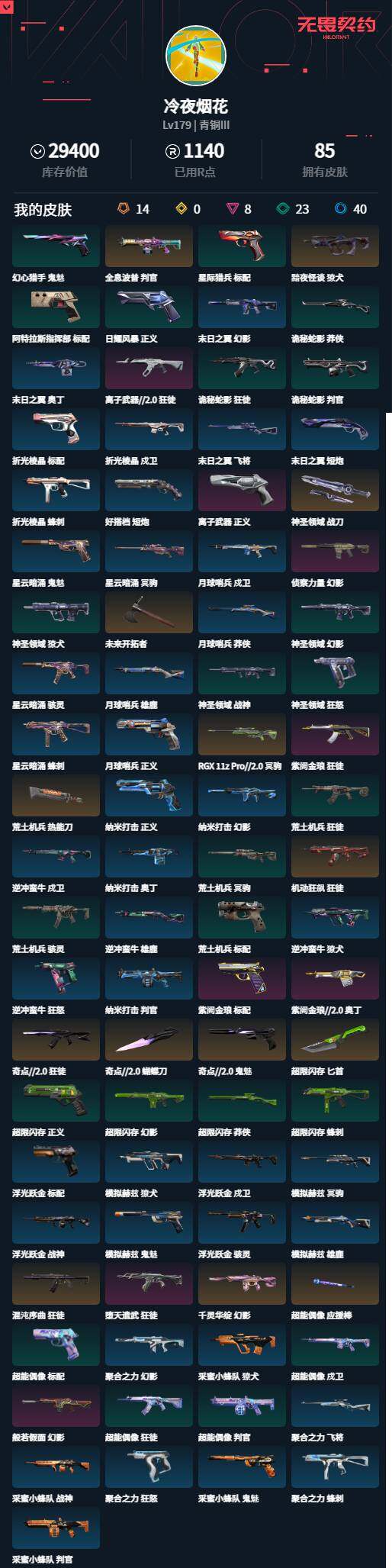 WWQLXY42778无畏契约账号详情图2 WWQLXY42778无畏契约账号详情图2