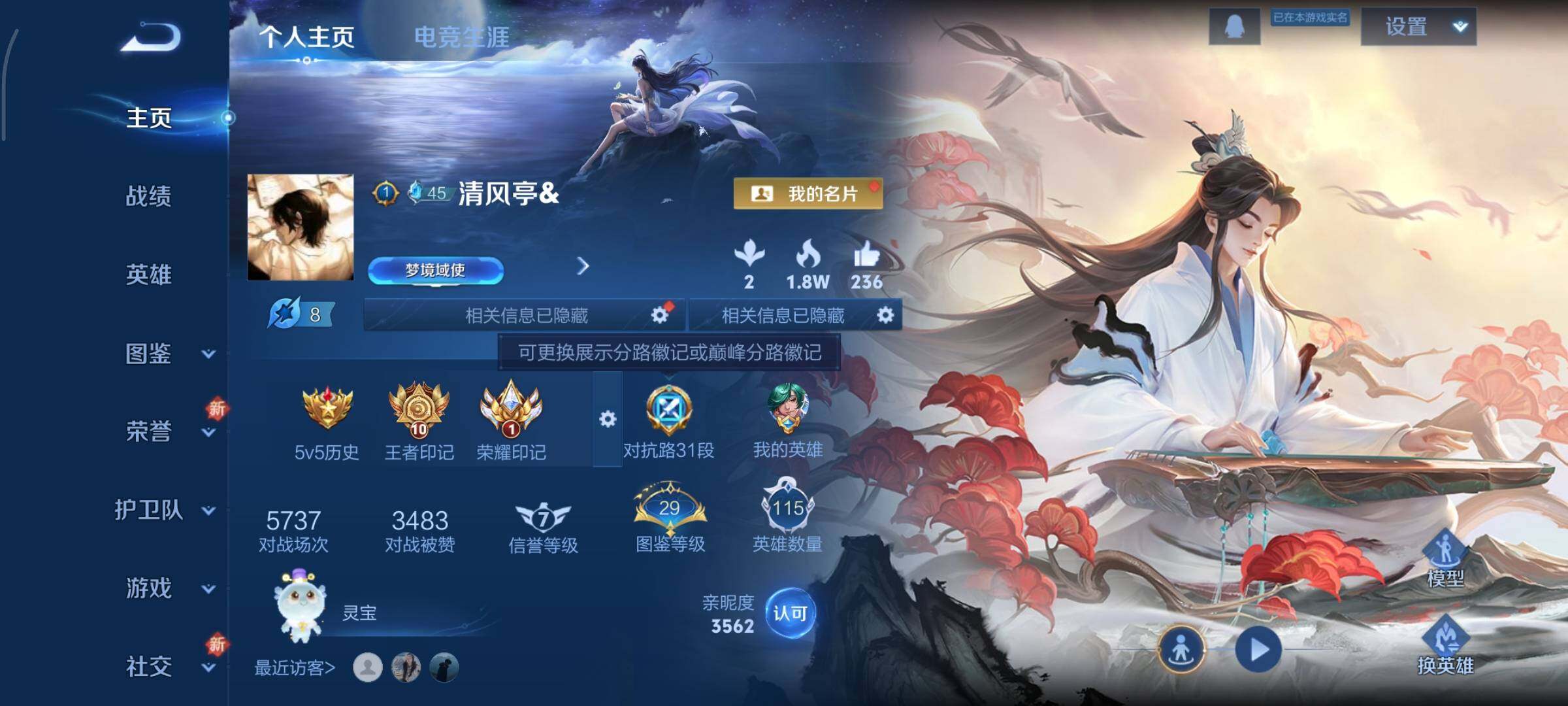 WZCMY3427328王者荣耀账号详情图2