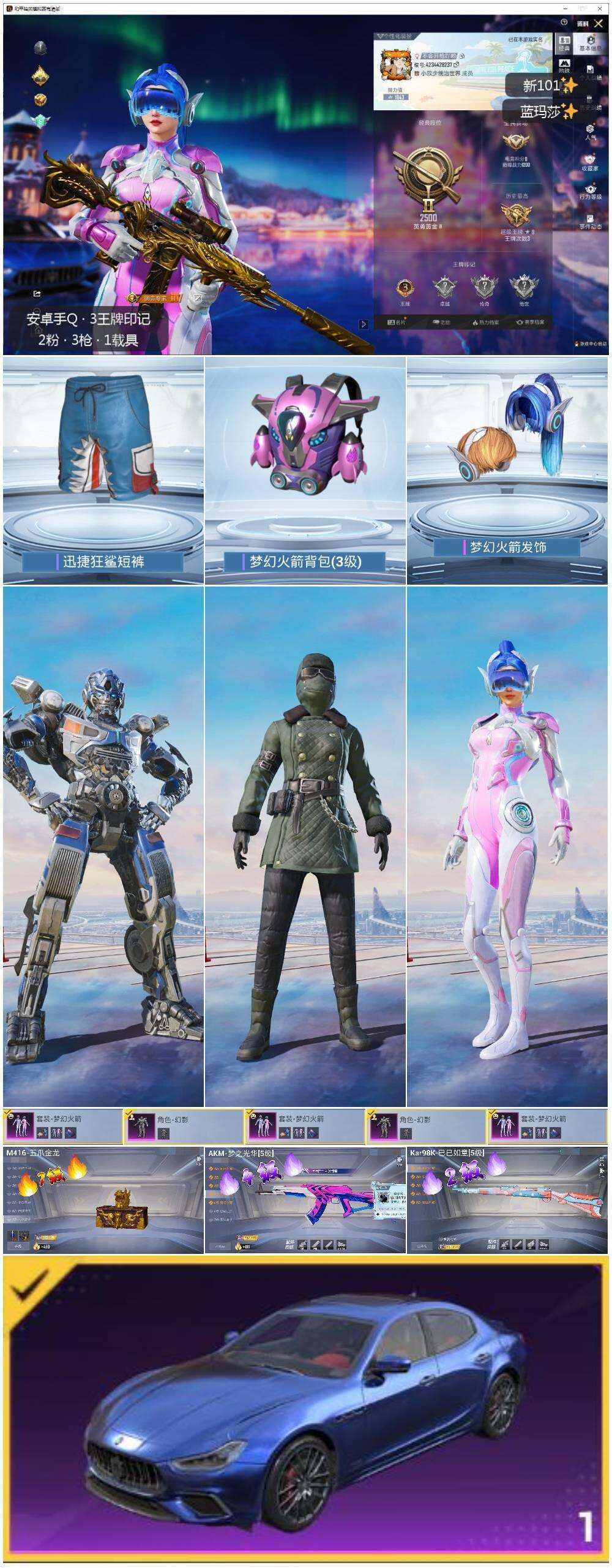 HPLE3431831和平精英账号详情图2 HPLE3431831和平精英账号详情图2