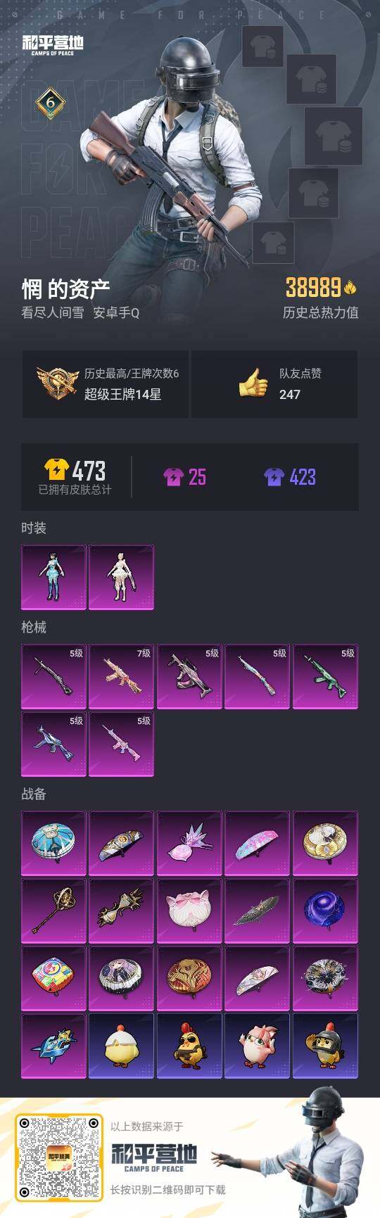 HPLX3431808和平精英账号详情图3 HPLX3431808和平精英账号详情图3