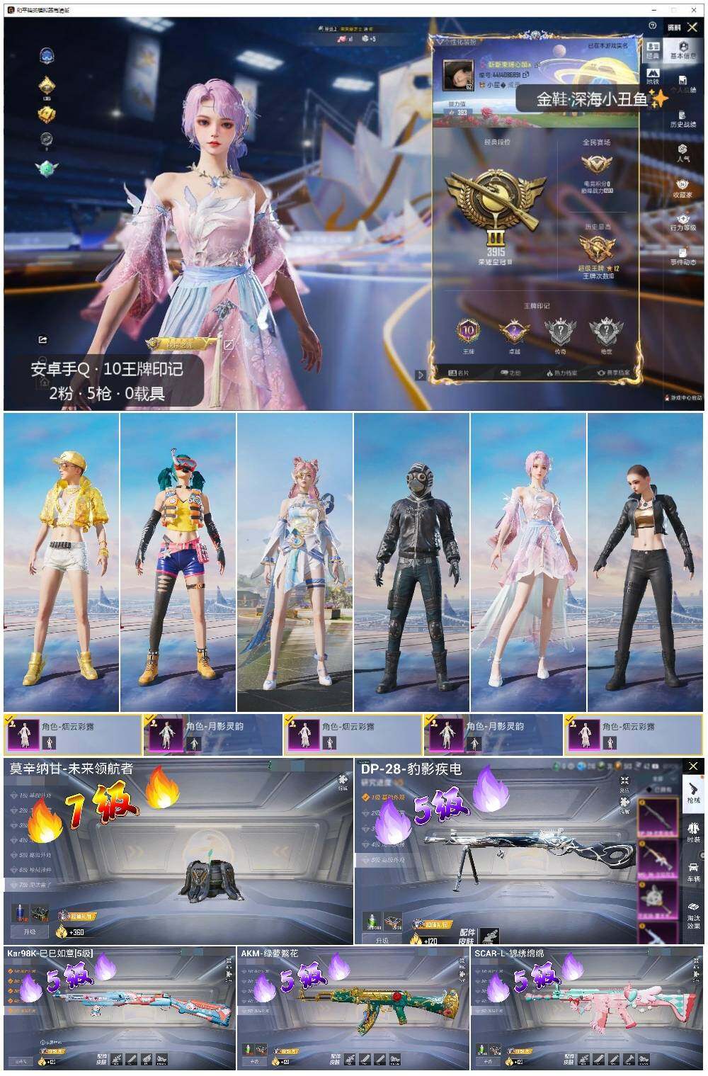 HPLE3429245和平精英账号详情图2 HPLE3429245和平精英账号详情图2