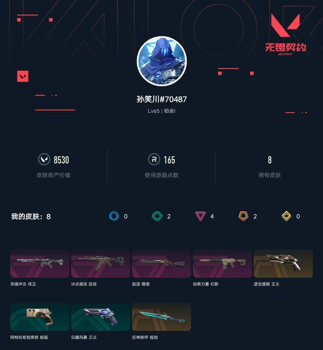 WWQXL328580无畏契约账号详情图3 WWQXL328580无畏契约账号详情图3