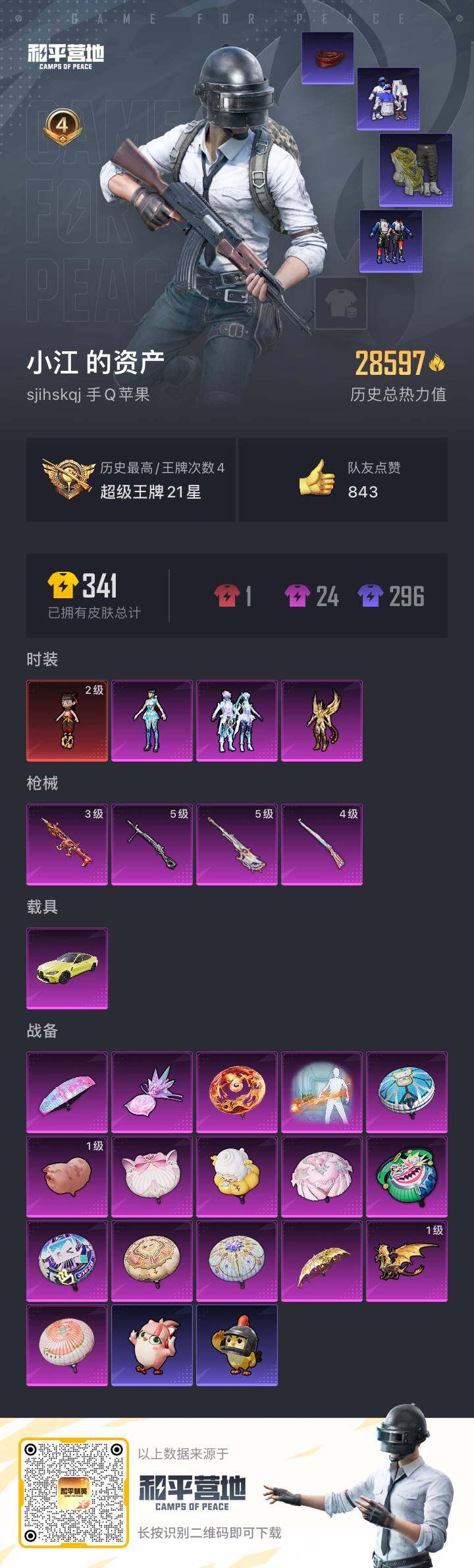 HPDN3421265和平精英账号详情图5 HPDN3421265和平精英账号详情图5