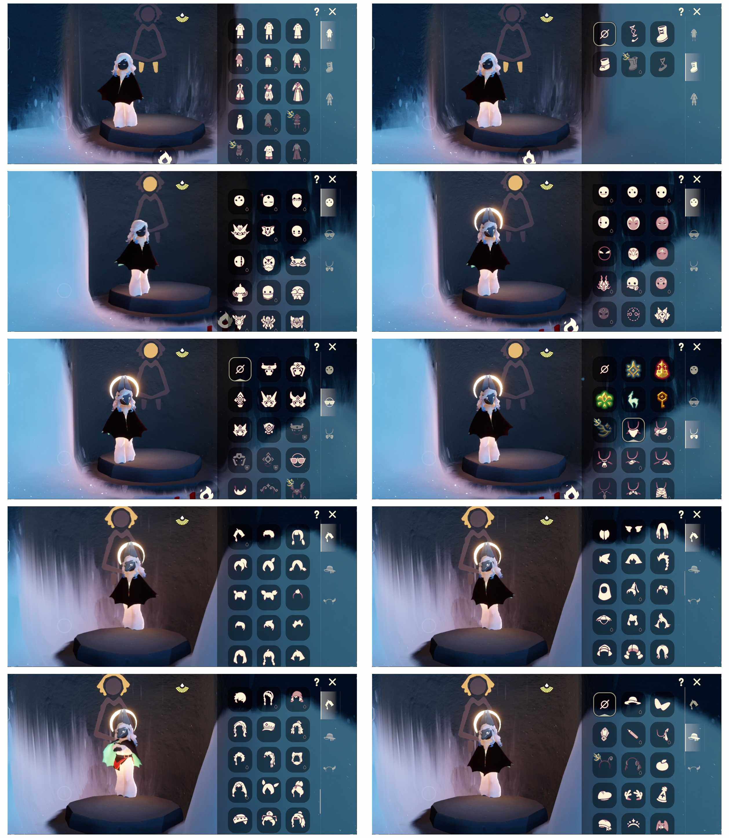 光遇账号安卓官服5季10翼彩霞斗篷矮人面具阿努比斯蝙蝠套装巫师帽 白金斗篷
资源： 蜡烛 173  爱心 64红烛 67 翼10
已毕业地图：全图毕业
毕业季节： 预言季  梦想季  集结季   九色鹿季   筑巢