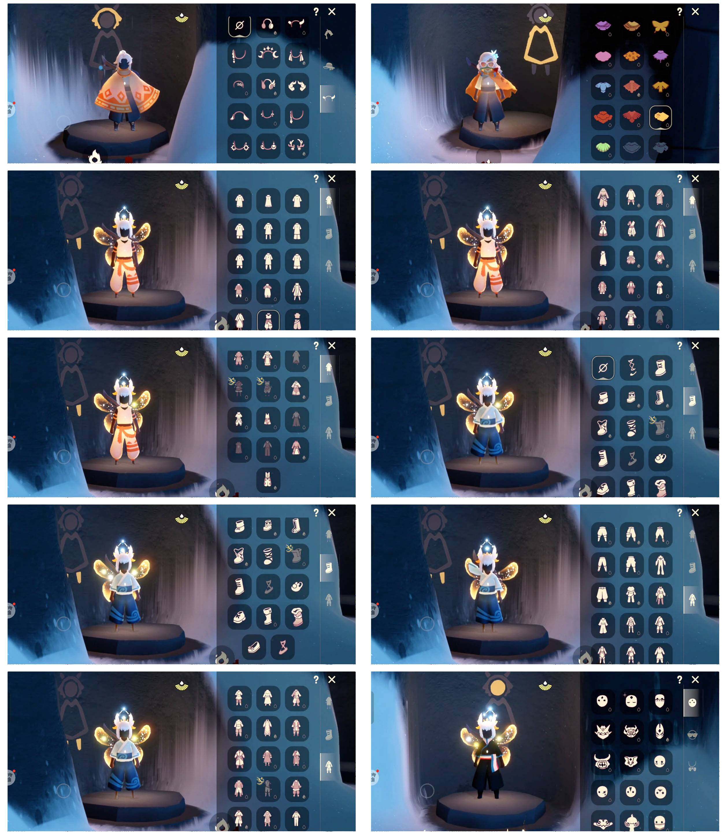 光遇账号华为渠道服15季10翼潮汐套装巫师帽小王子围巾白枭欧若拉之翼蝙蝠套装透明蝶翼玫瑰花青衫落拓详情看图，价格可刀
资源：蜡烛 133   爱心 111   红烛32   翼10
已毕业地图：全图毕业
毕业季节： 