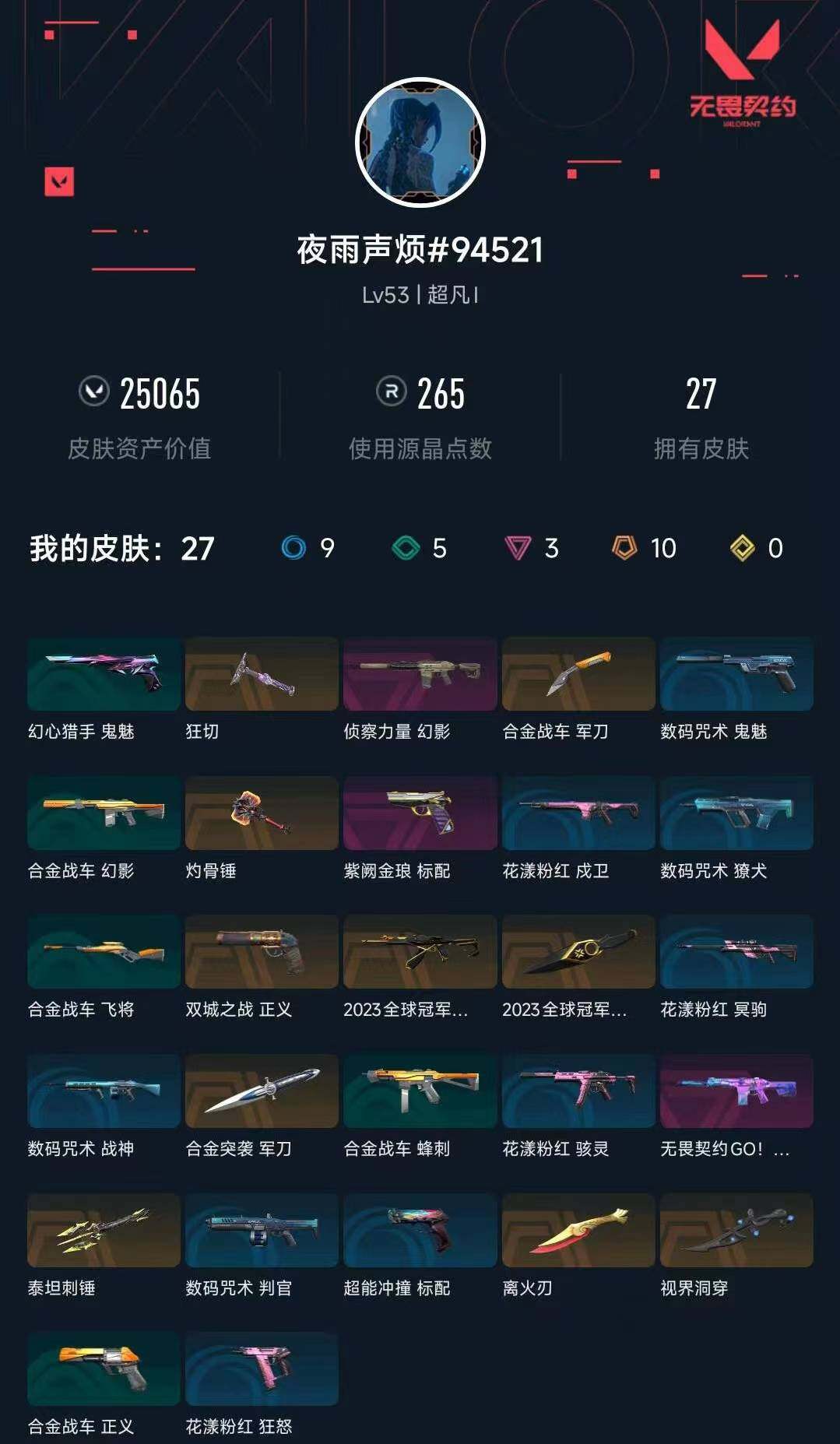 WWQXL328706无畏契约账号详情图4 WWQXL328706无畏契约账号详情图4