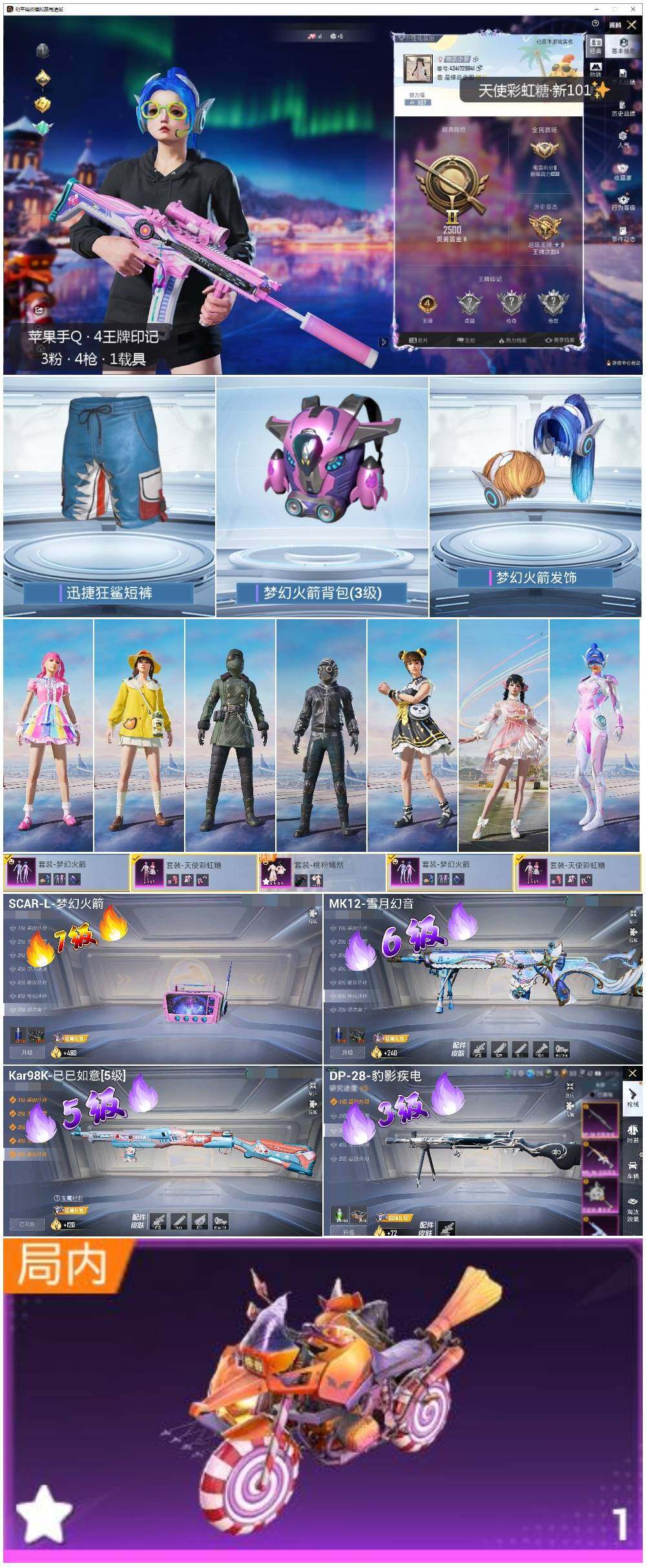 HPLX3431781和平精英账号详情图2