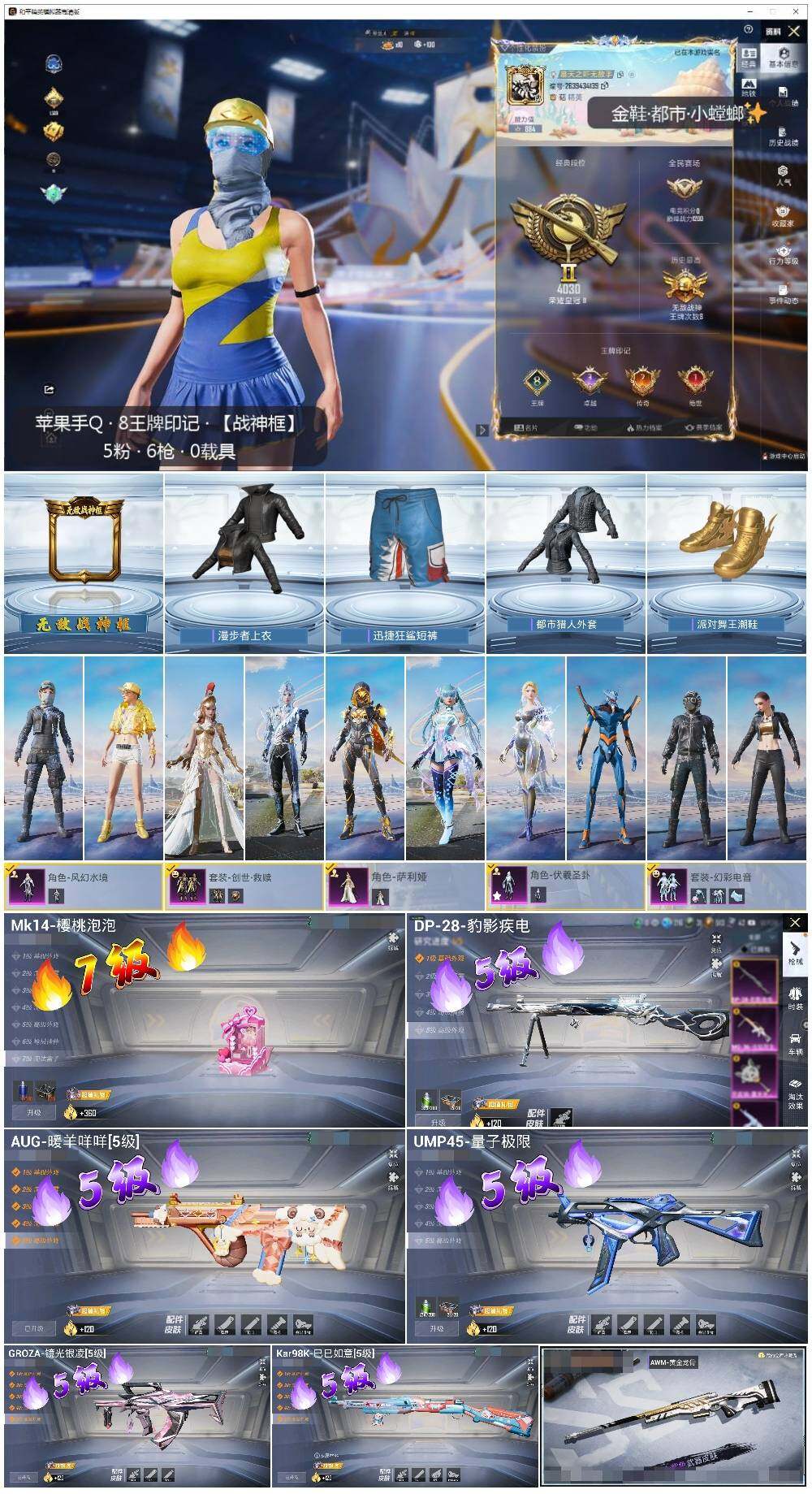 HPLX3431767和平精英账号详情图2