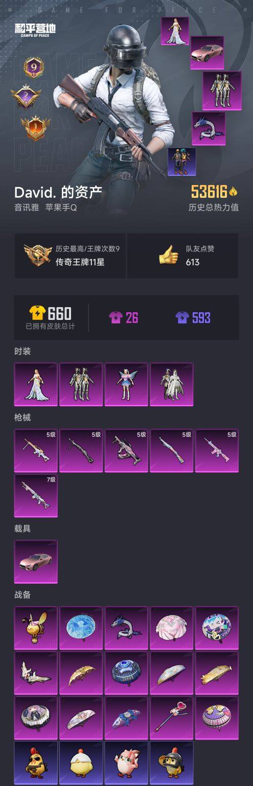 HPQM3421522和平精英账号详情图3 HPQM3421522和平精英账号详情图3