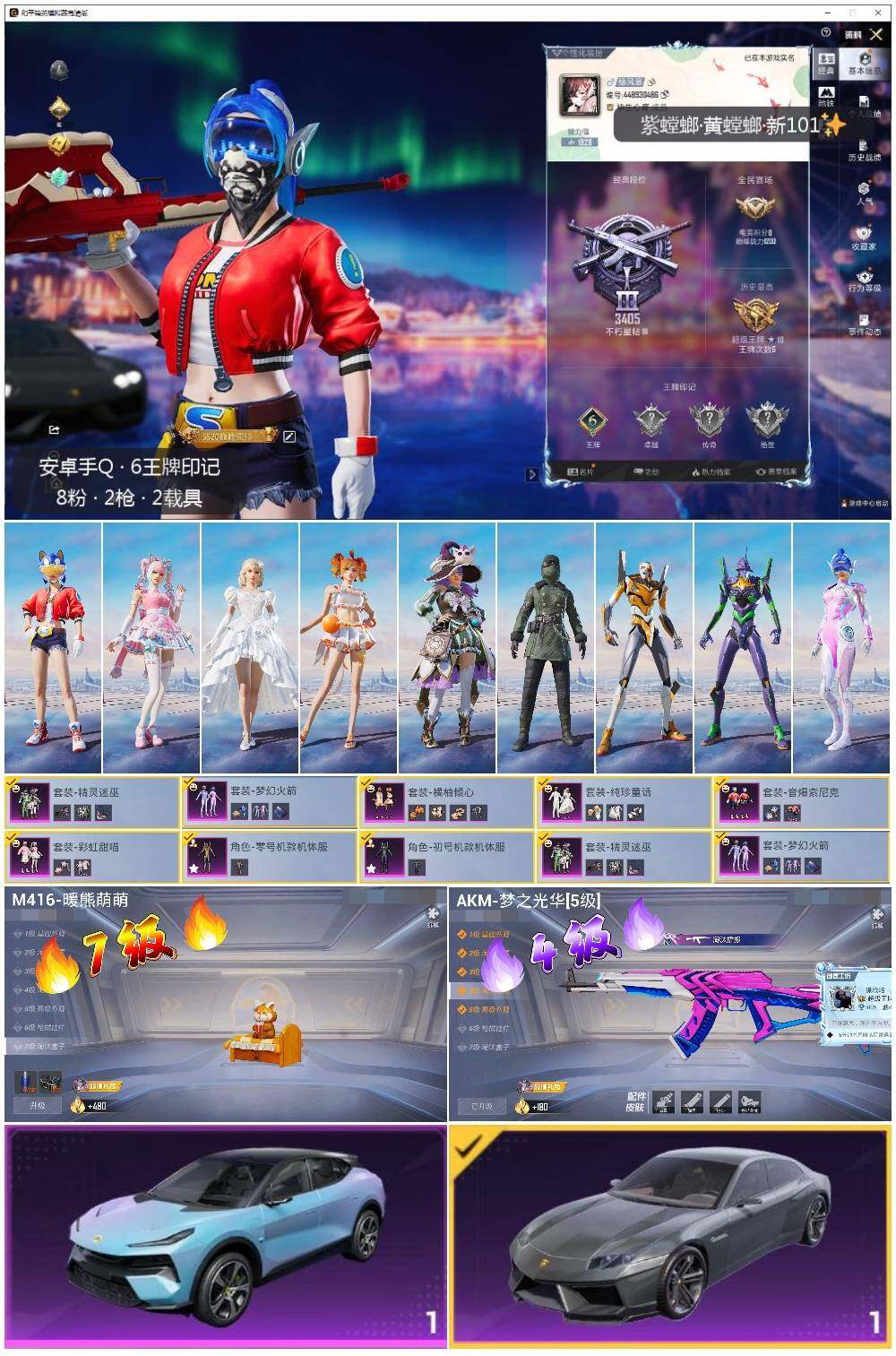 HPLE3432614和平精英账号详情图2