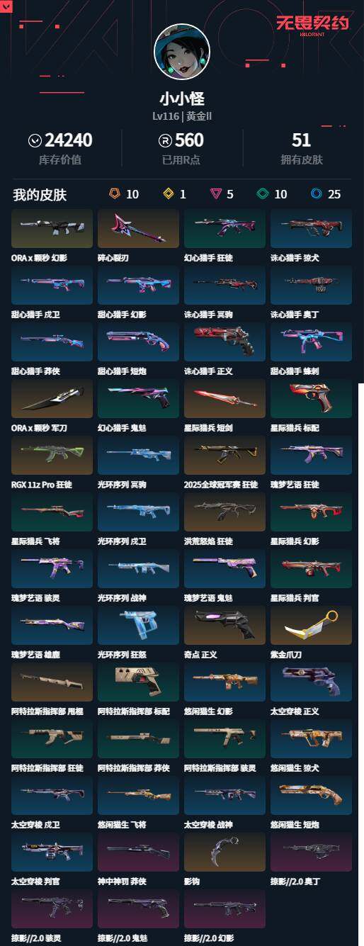 WWQLXY328887无畏契约账号详情图2 WWQLXY328887无畏契约账号详情图2