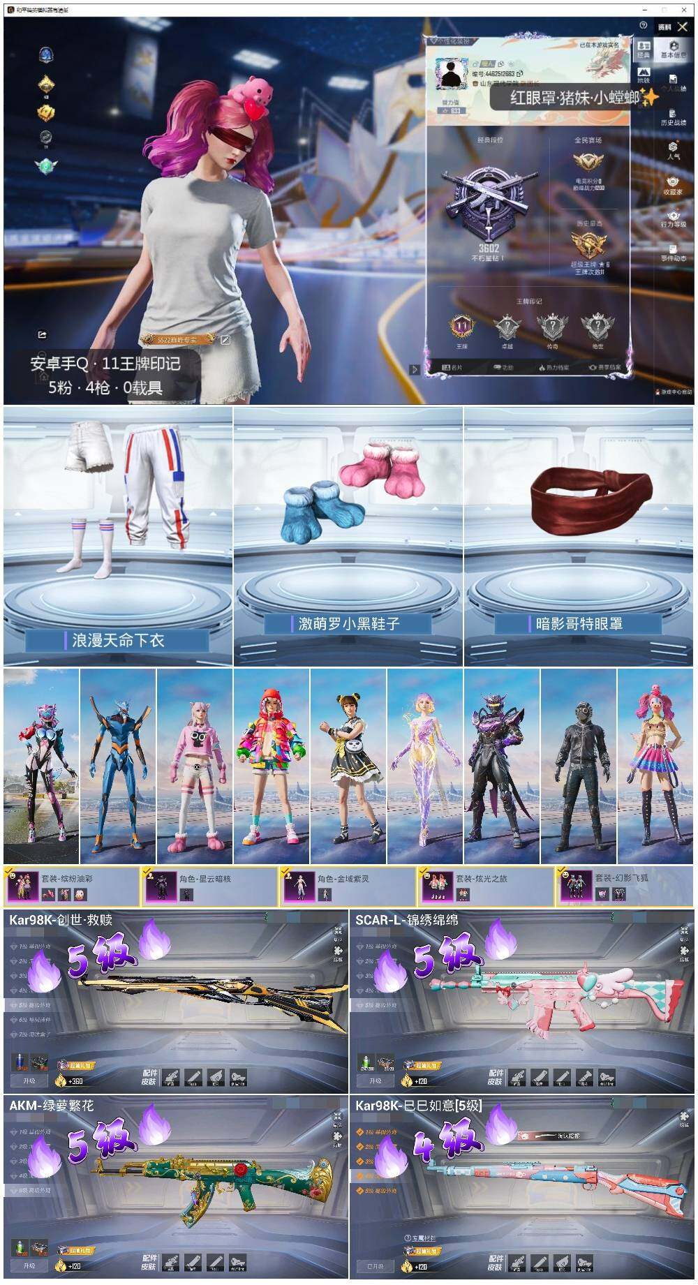 HPLE3432602和平精英账号详情图2