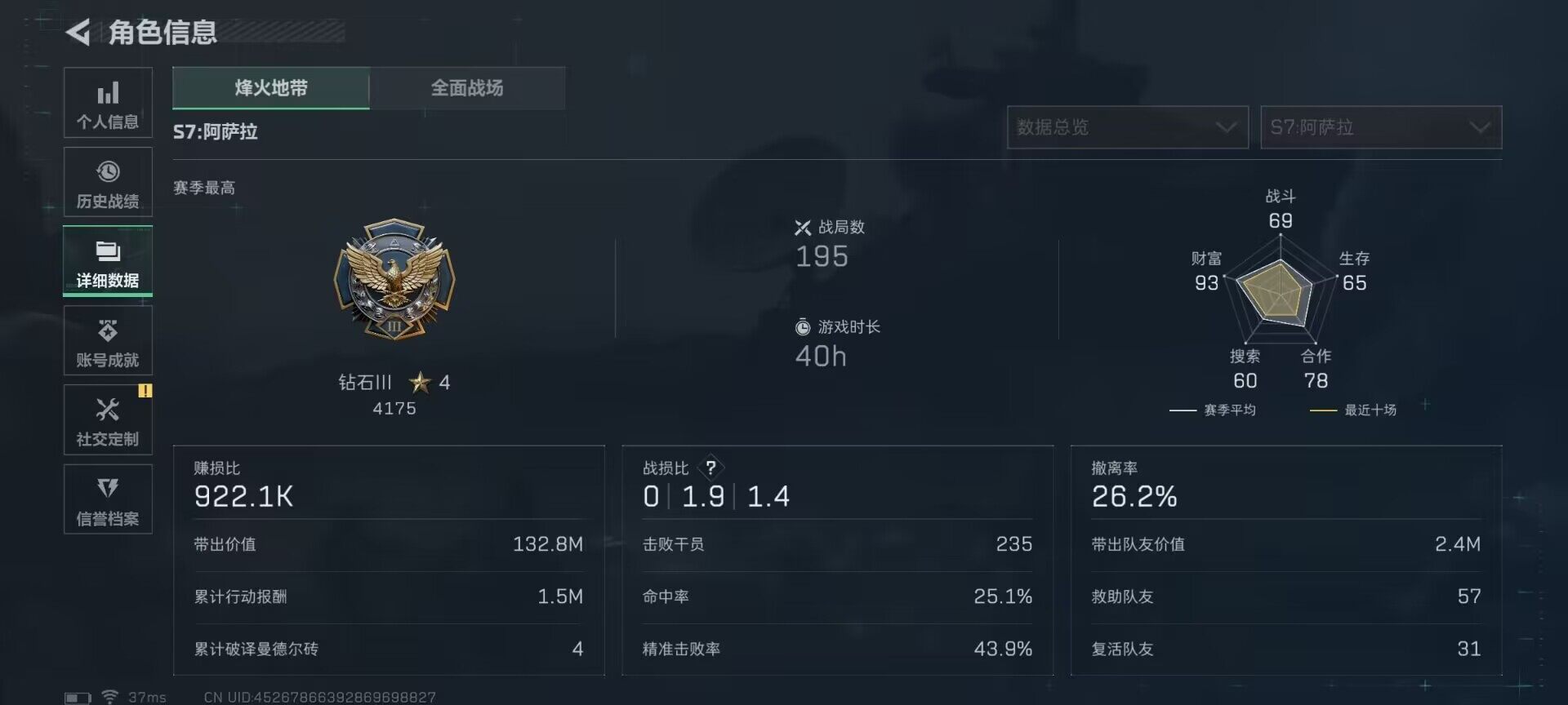 SJZEY383398三角洲行动账号详情图6 SJZEY383398三角洲行动账号详情图6