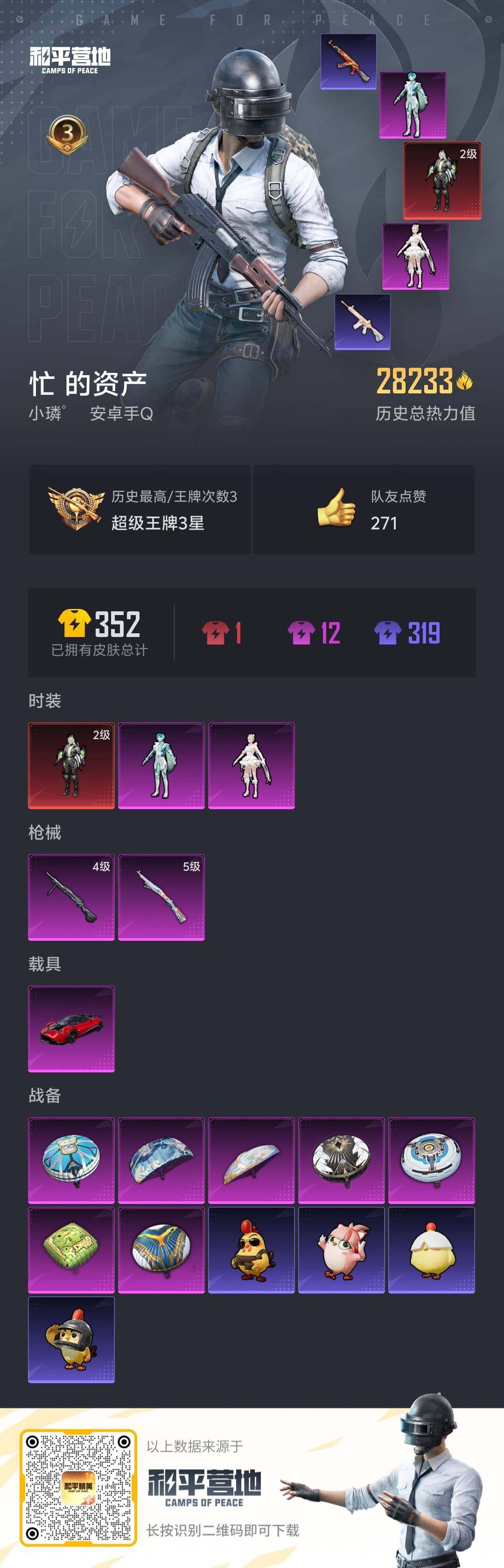 HPQM3422741和平精英账号详情图13 HPQM3422741和平精英账号详情图13