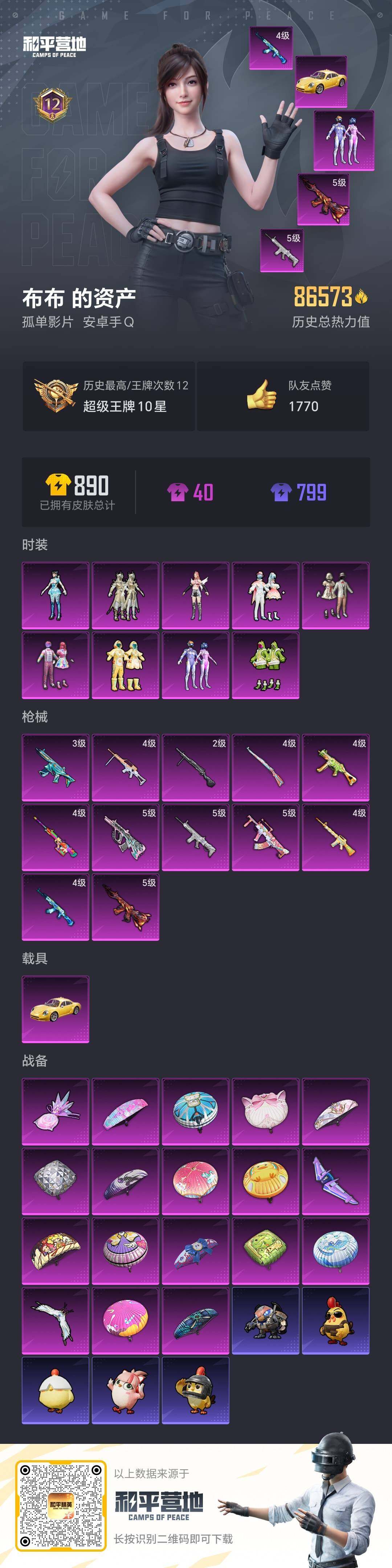 HPQM3422817和平精英账号详情图7 HPQM3422817和平精英账号详情图7