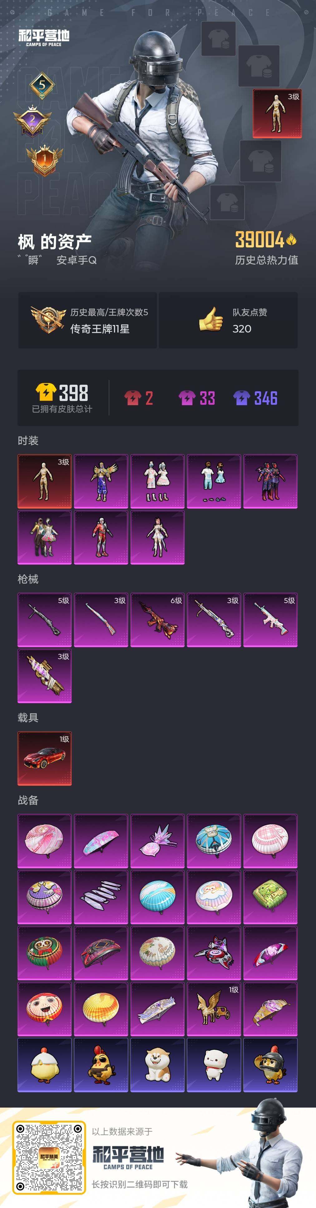 HPQM3427269和平精英账号详情图5 HPQM3427269和平精英账号详情图5