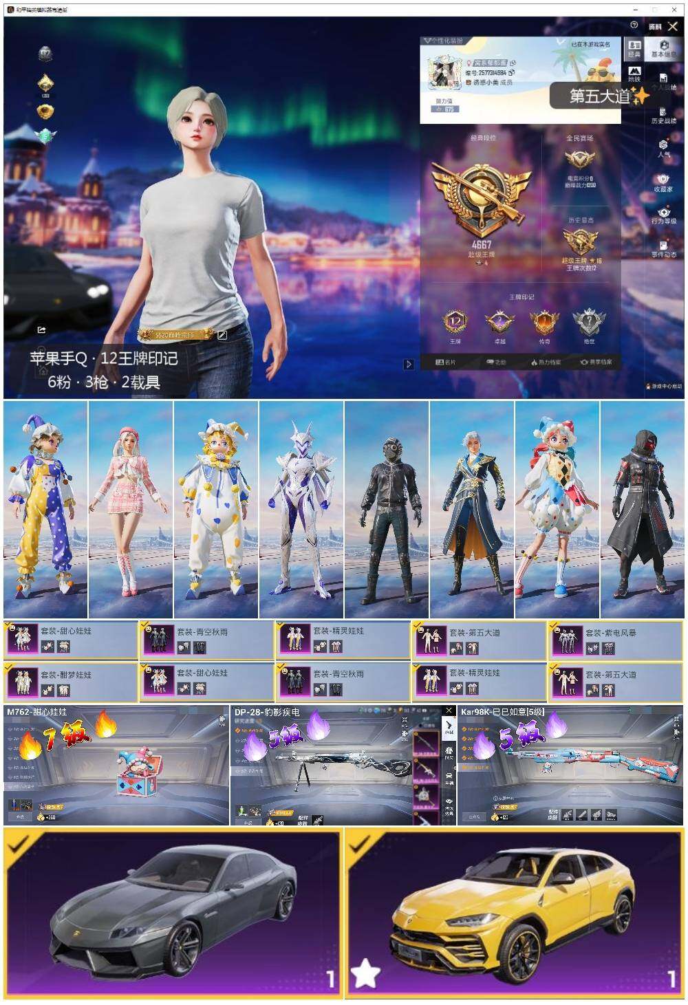 HPLX3434691和平精英账号详情图2