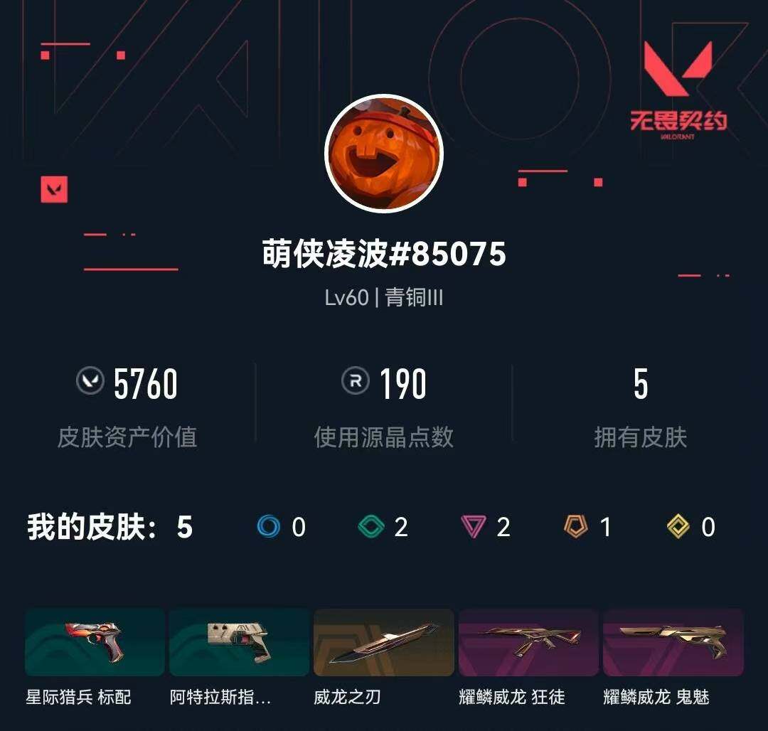 WWQXL329087无畏契约账号详情图2 WWQXL329087无畏契约账号详情图2