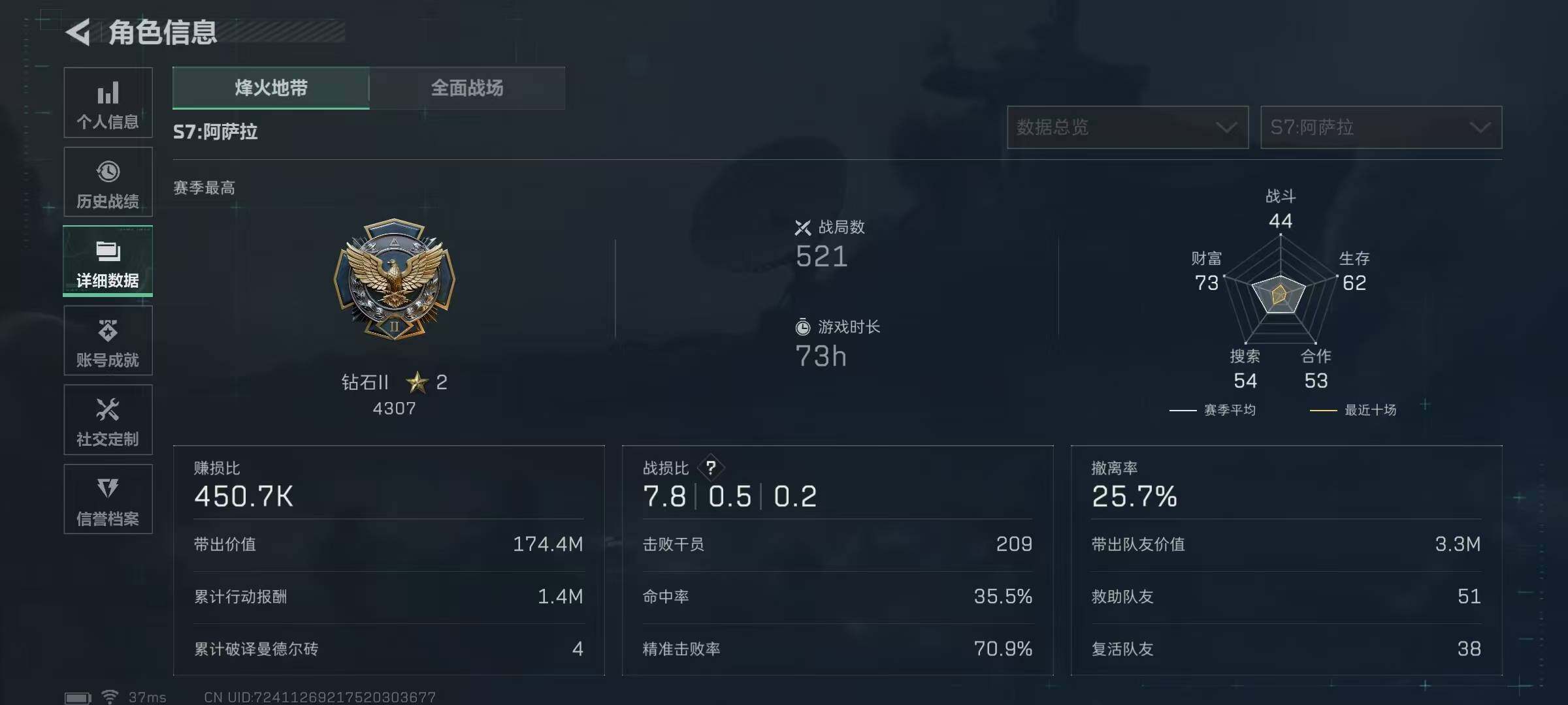 SJZQM390705三角洲行动账号详情图8