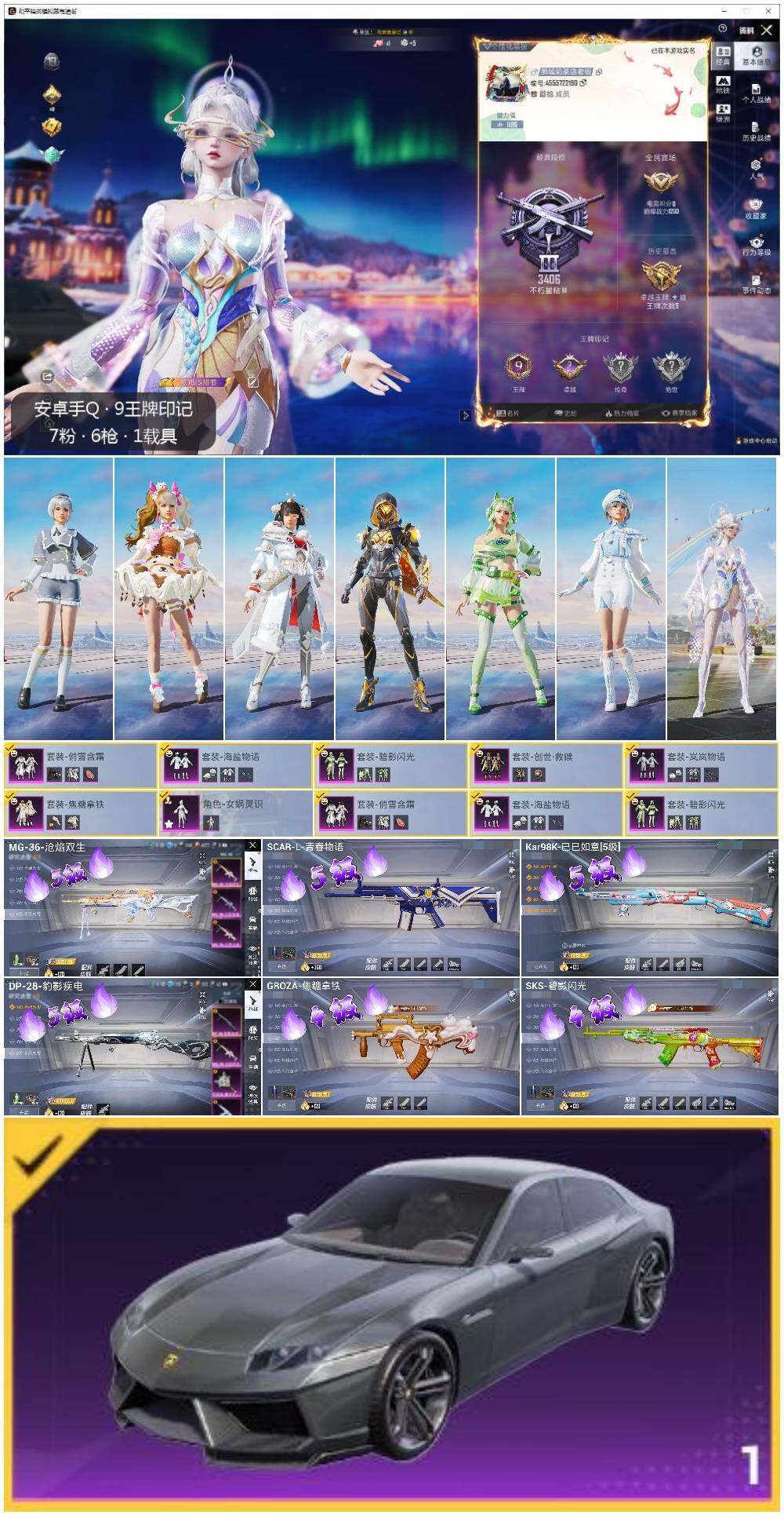 HPLE3434659和平精英账号详情图2