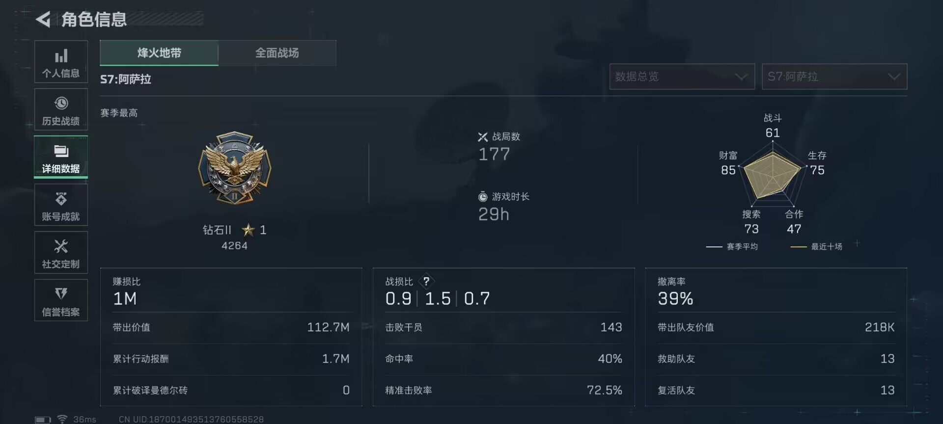 SJZEY383946三角洲行动账号详情图5