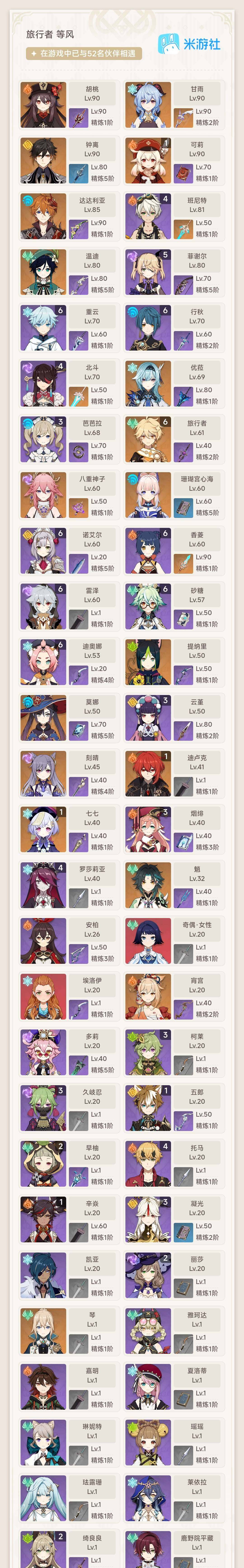 YSEY316241原神账号详情图3 YSEY316241原神账号详情图3